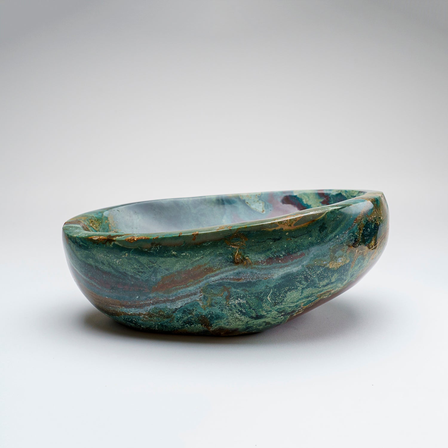 Genuine Polished Ocean Jasper Bowl (6.3 lbs)