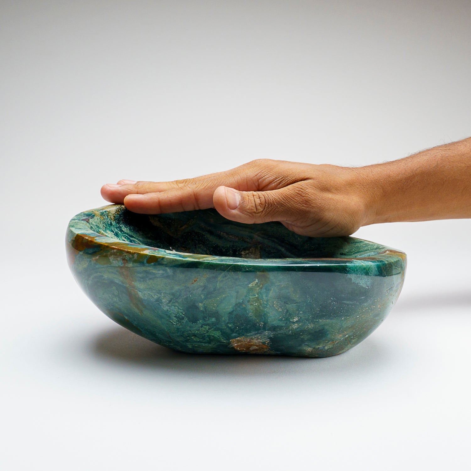 Genuine Polished Ocean Jasper Bowl (6.3 lbs)