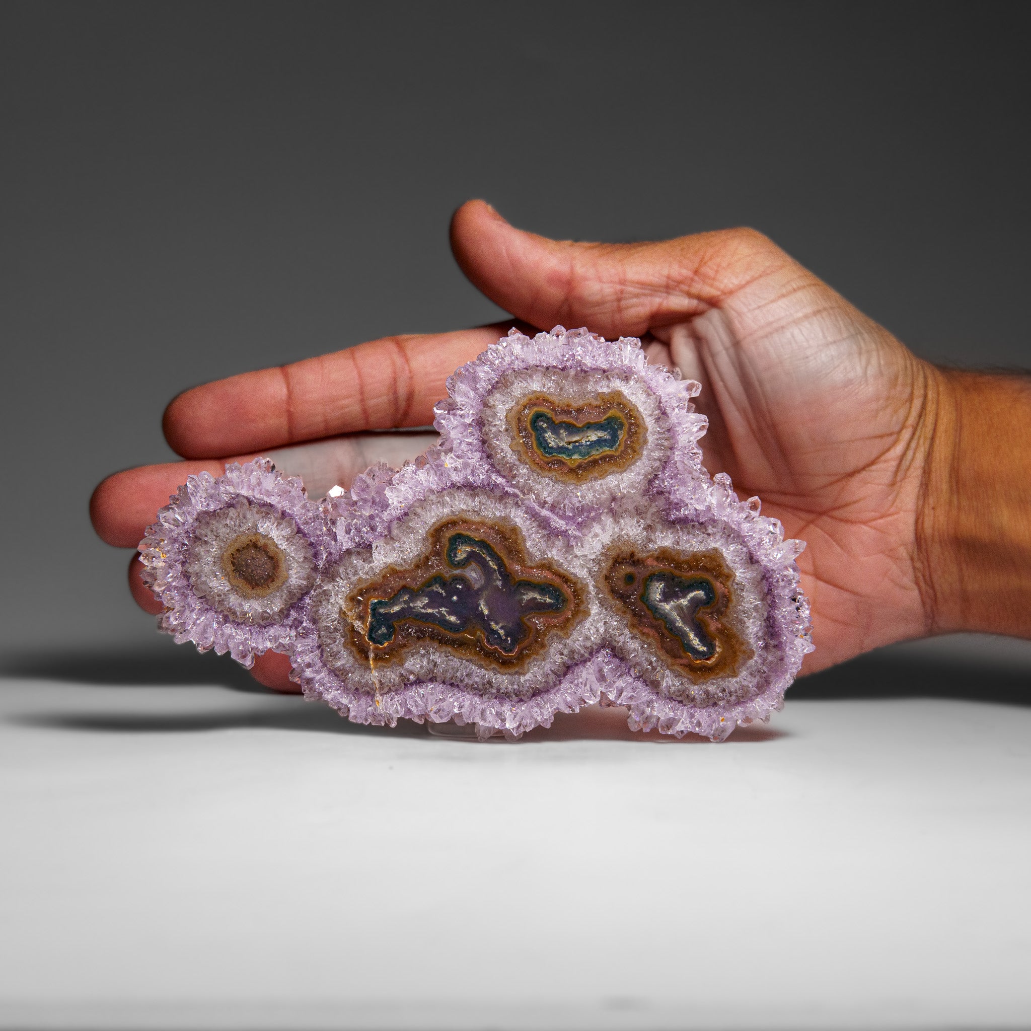 Amethyst Stalactite Slice from Uruguay (105 grams)