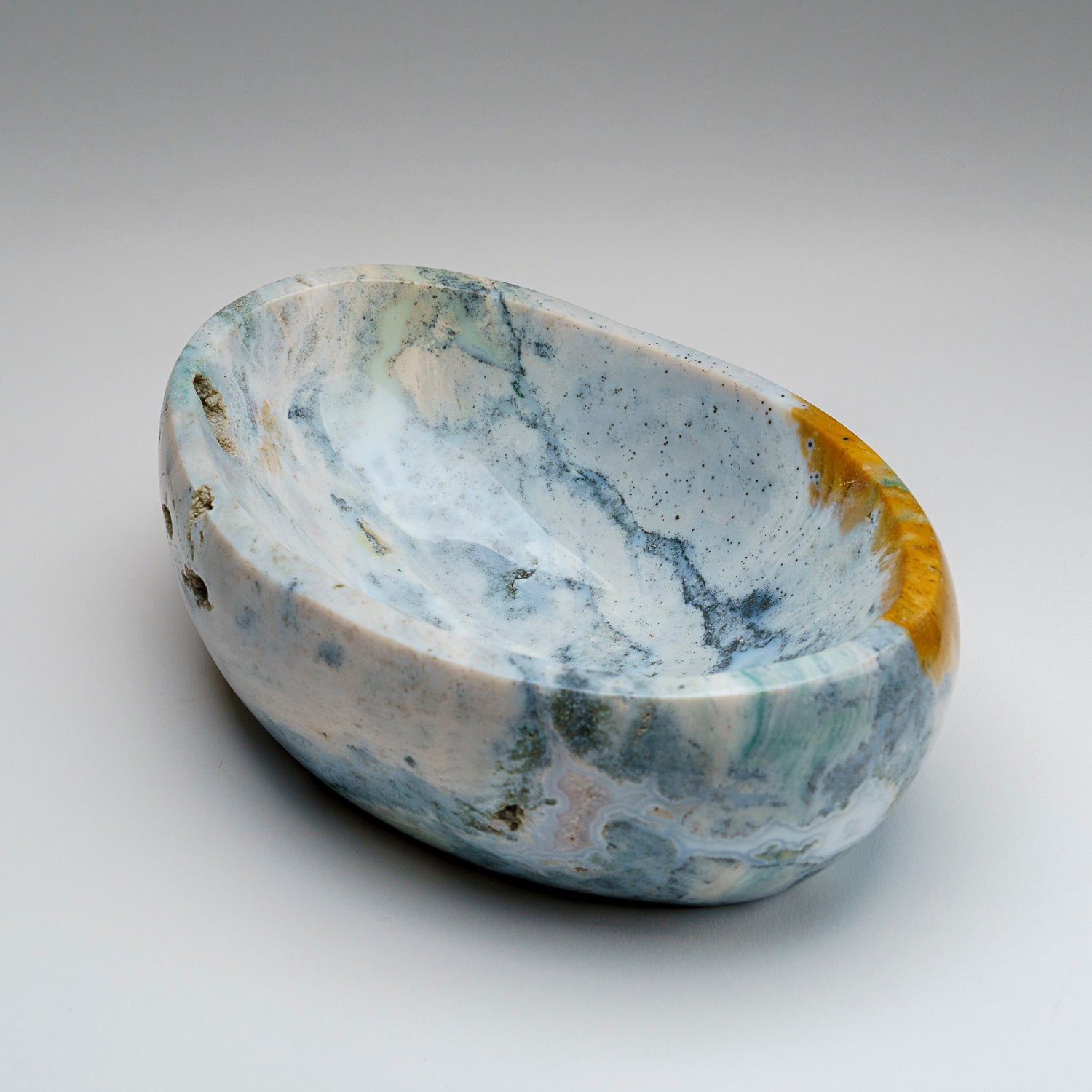 Genuine Polished Ocean Jasper Bowl (4.3 lbs)