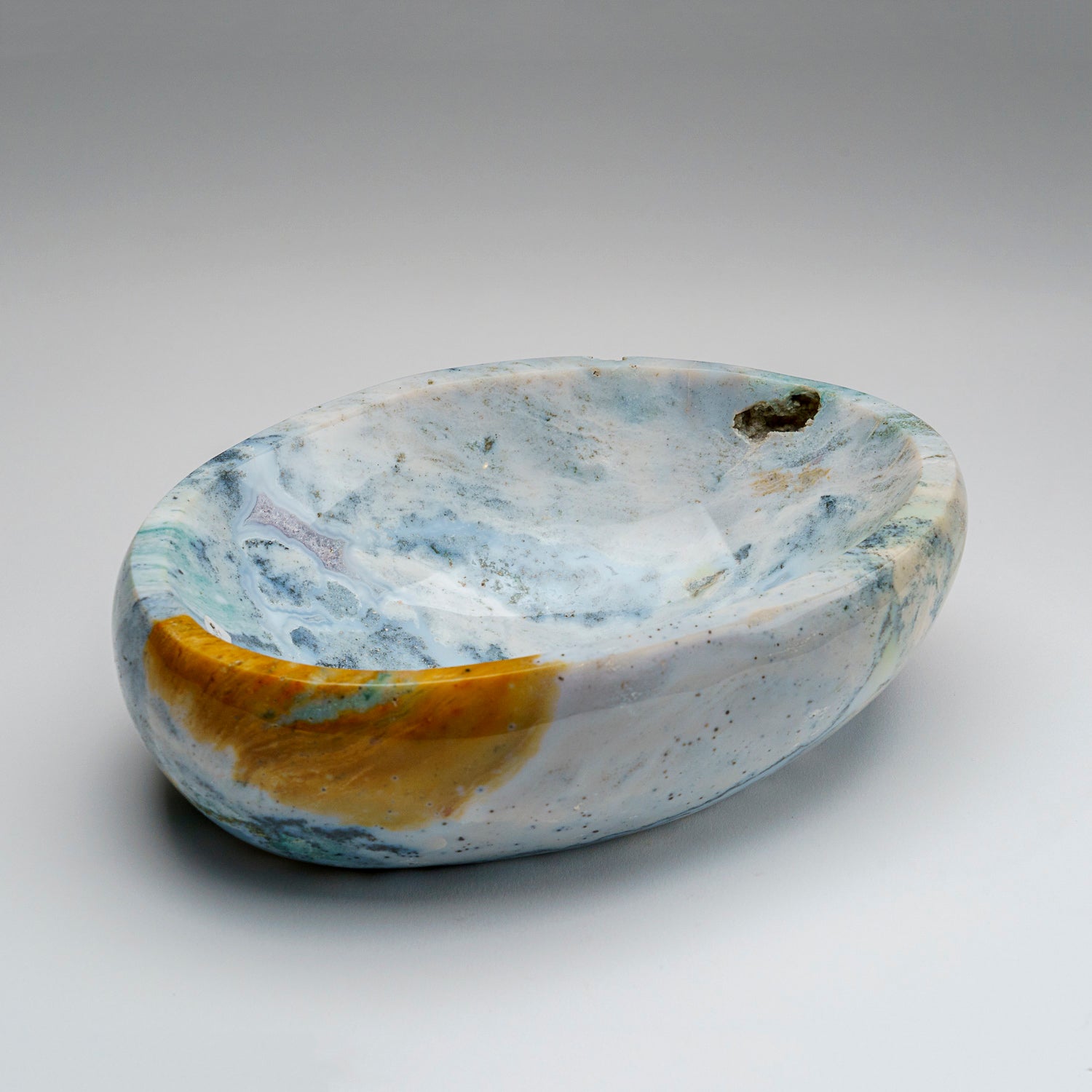 Genuine Polished Ocean Jasper Bowl (4.3 lbs)