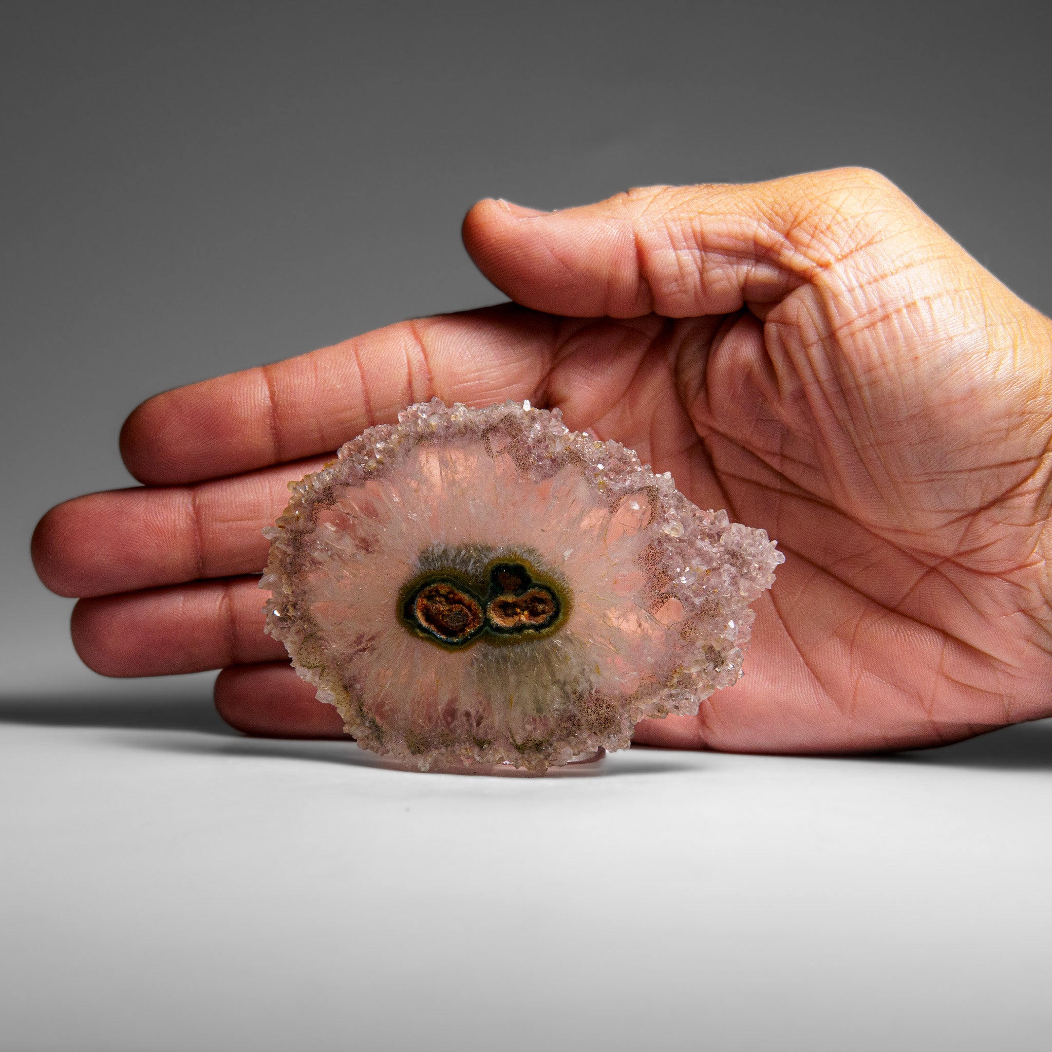 Quartz Stalactite Slice from Uruguay (76 grams)