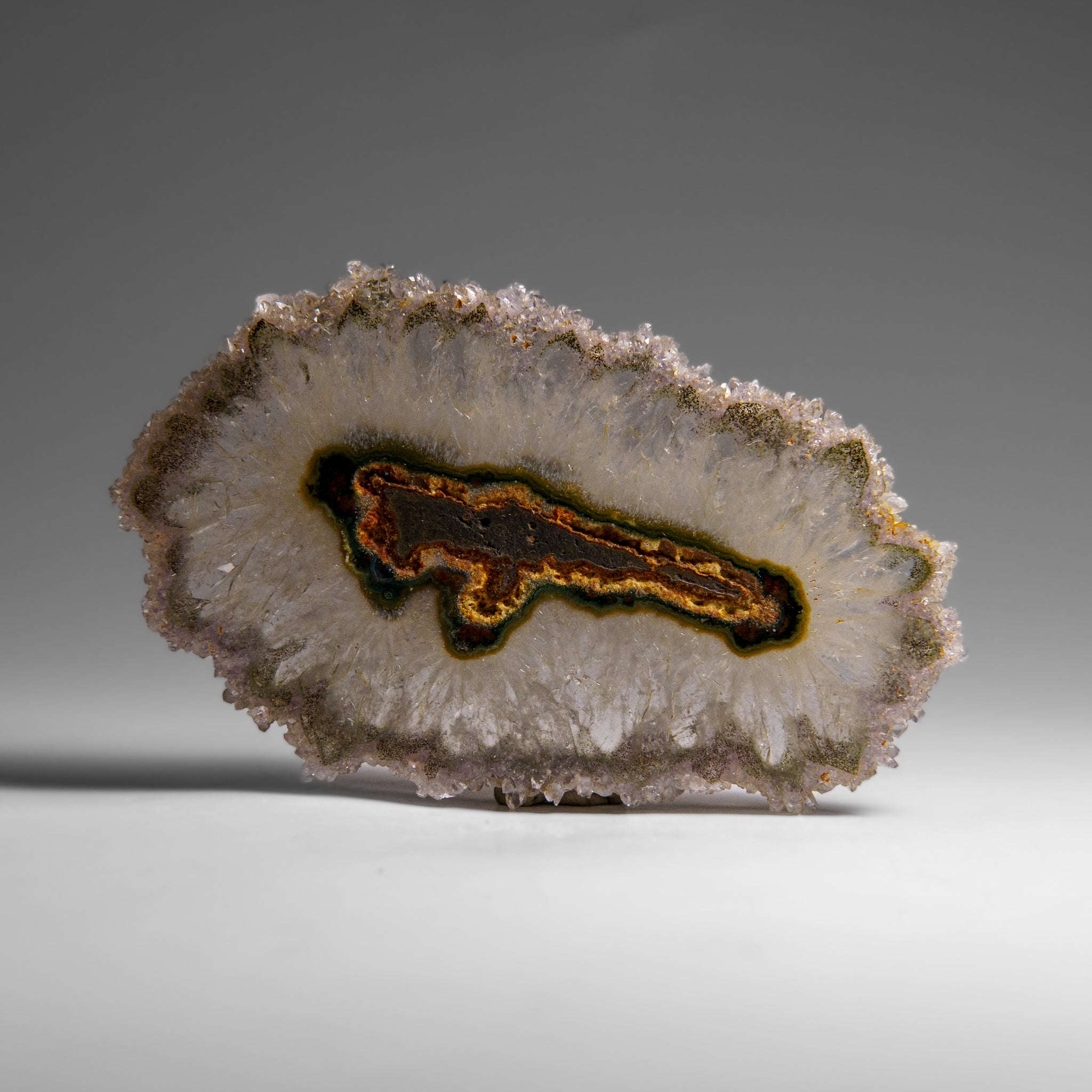 Quartz Stalactite Slice from Uruguay (122 grams)