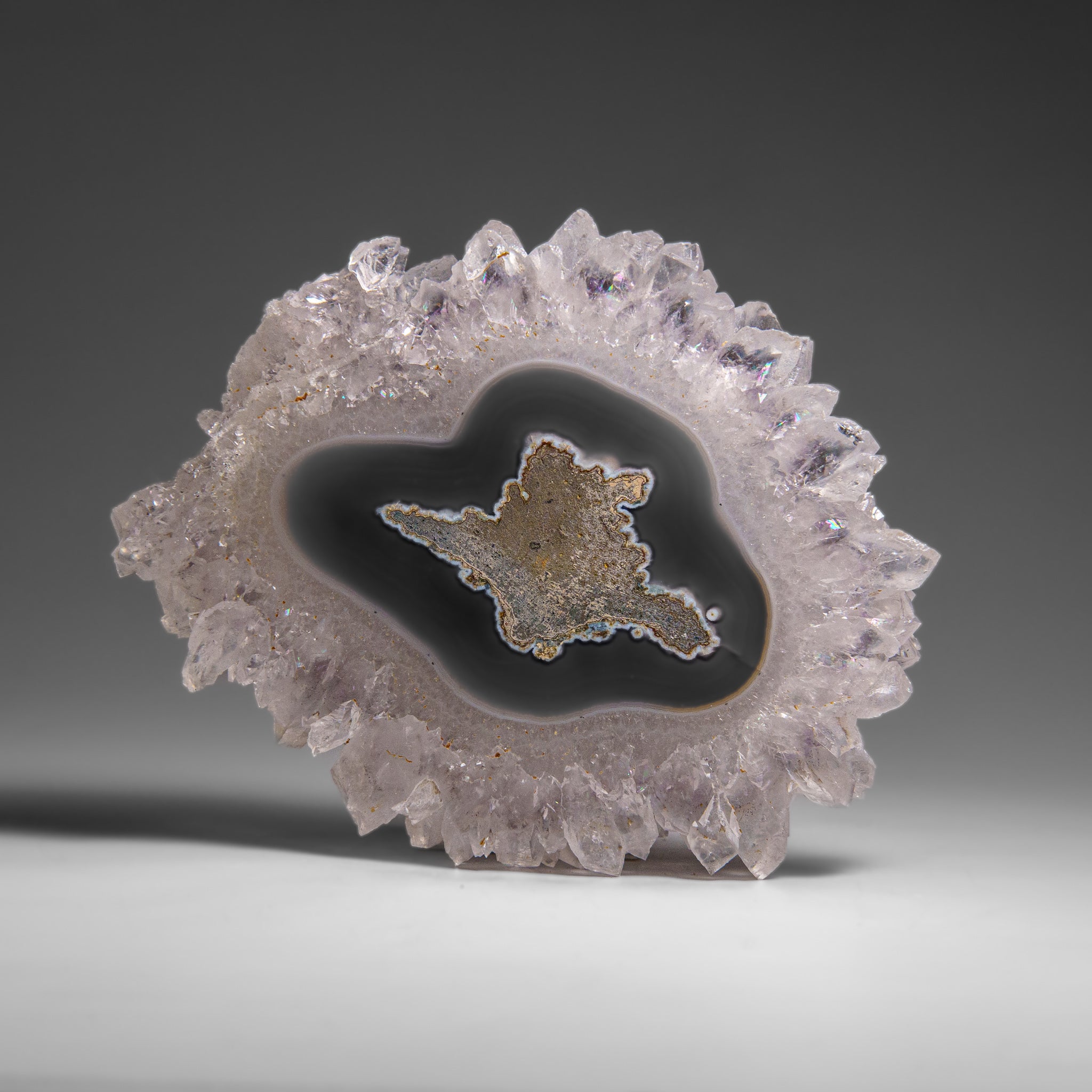 Quartz Stalactite Slice from Uruguay (351 grams)