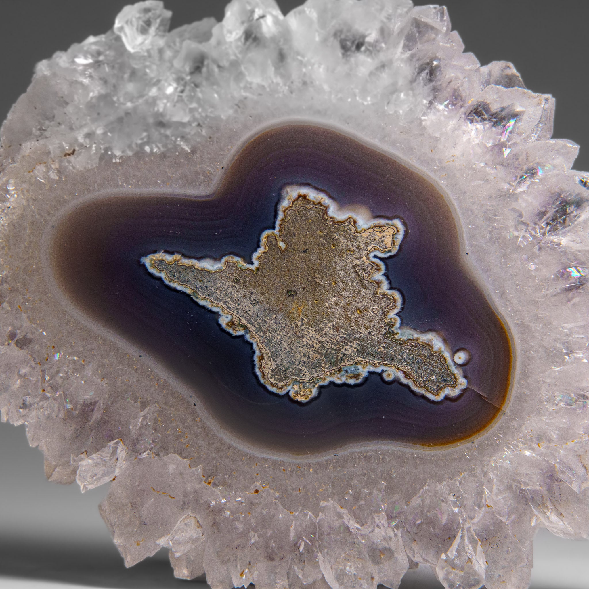 Quartz Stalactite Slice from Uruguay (351 grams)