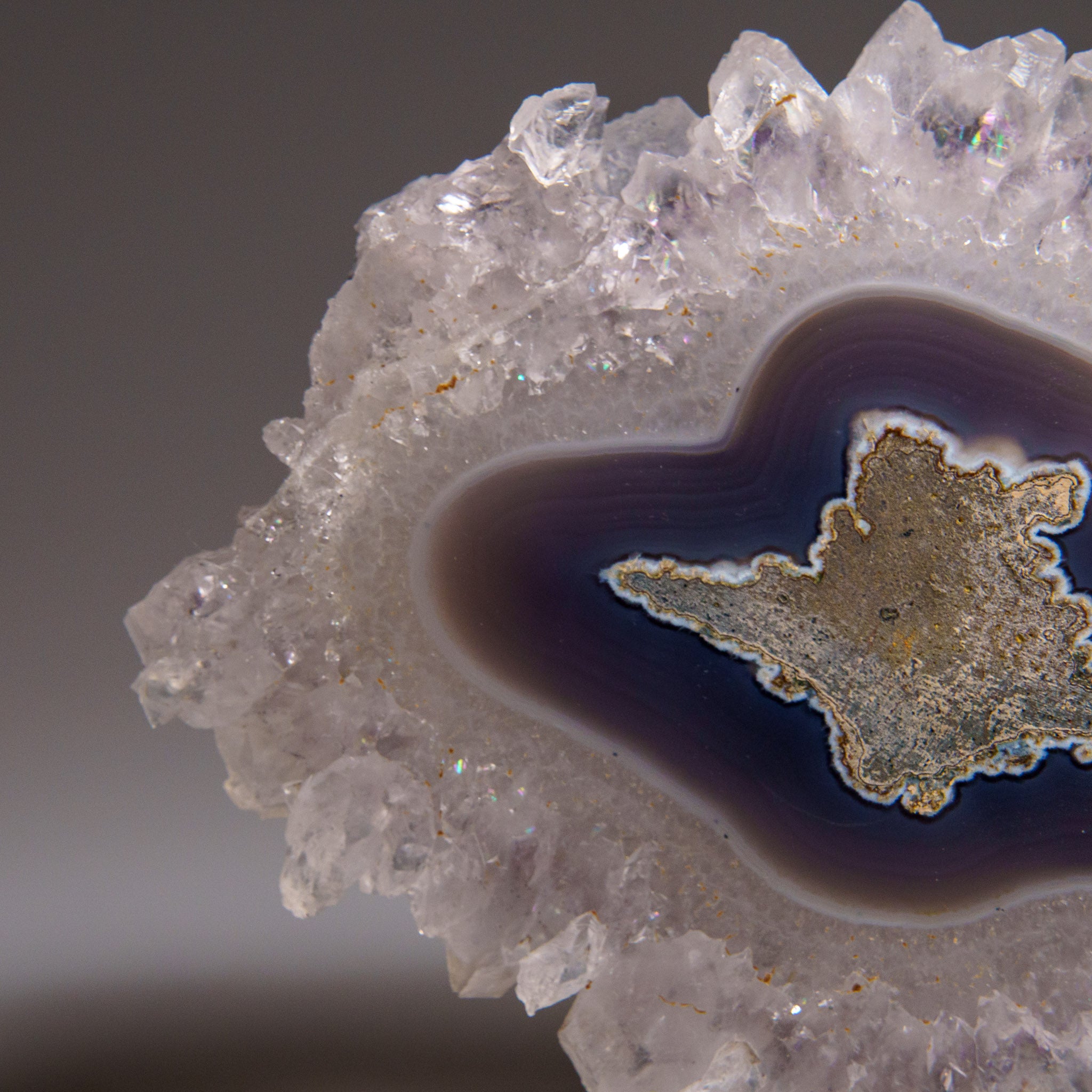 Quartz Stalactite Slice from Uruguay (351 grams)