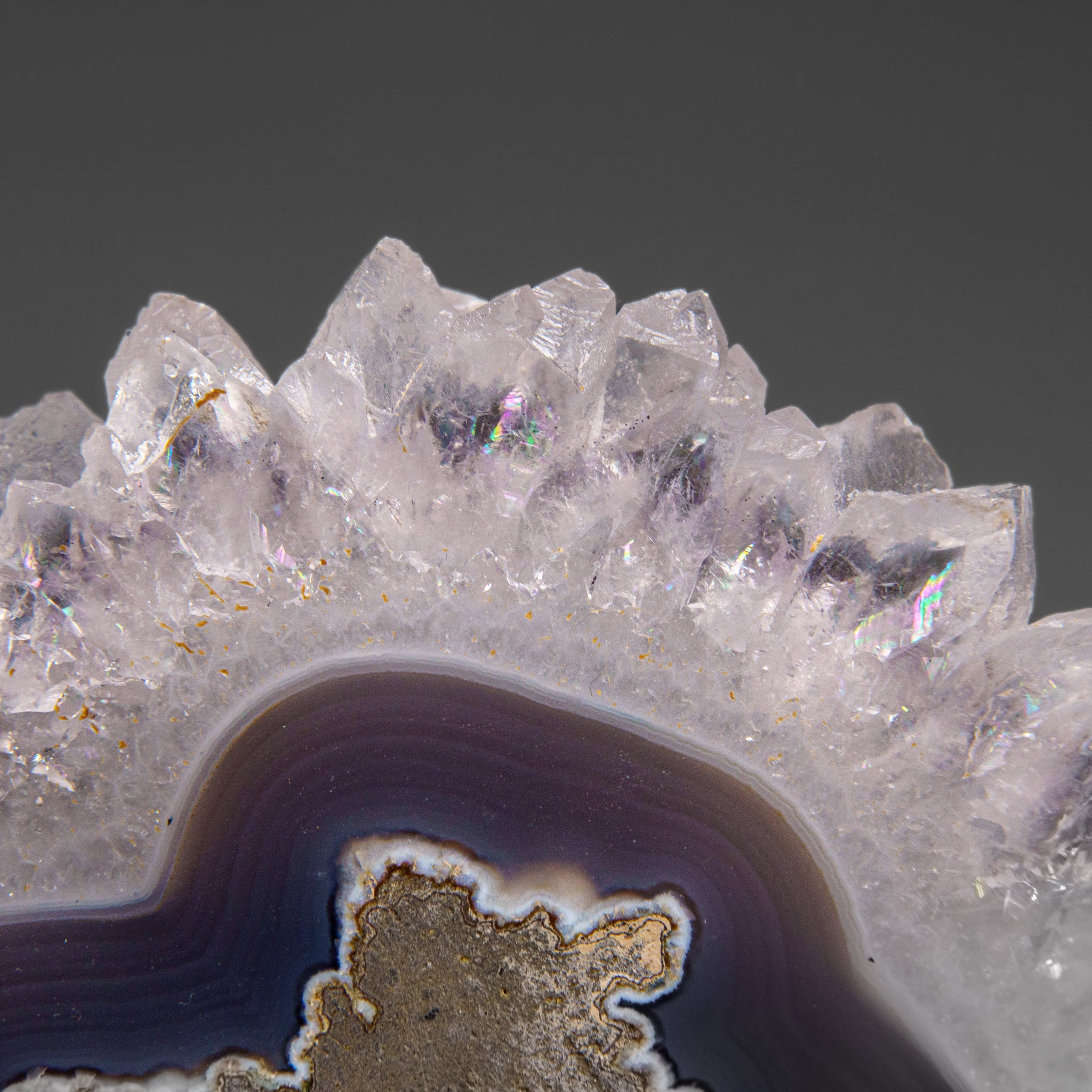 Quartz Stalactite Slice from Uruguay (351 grams)