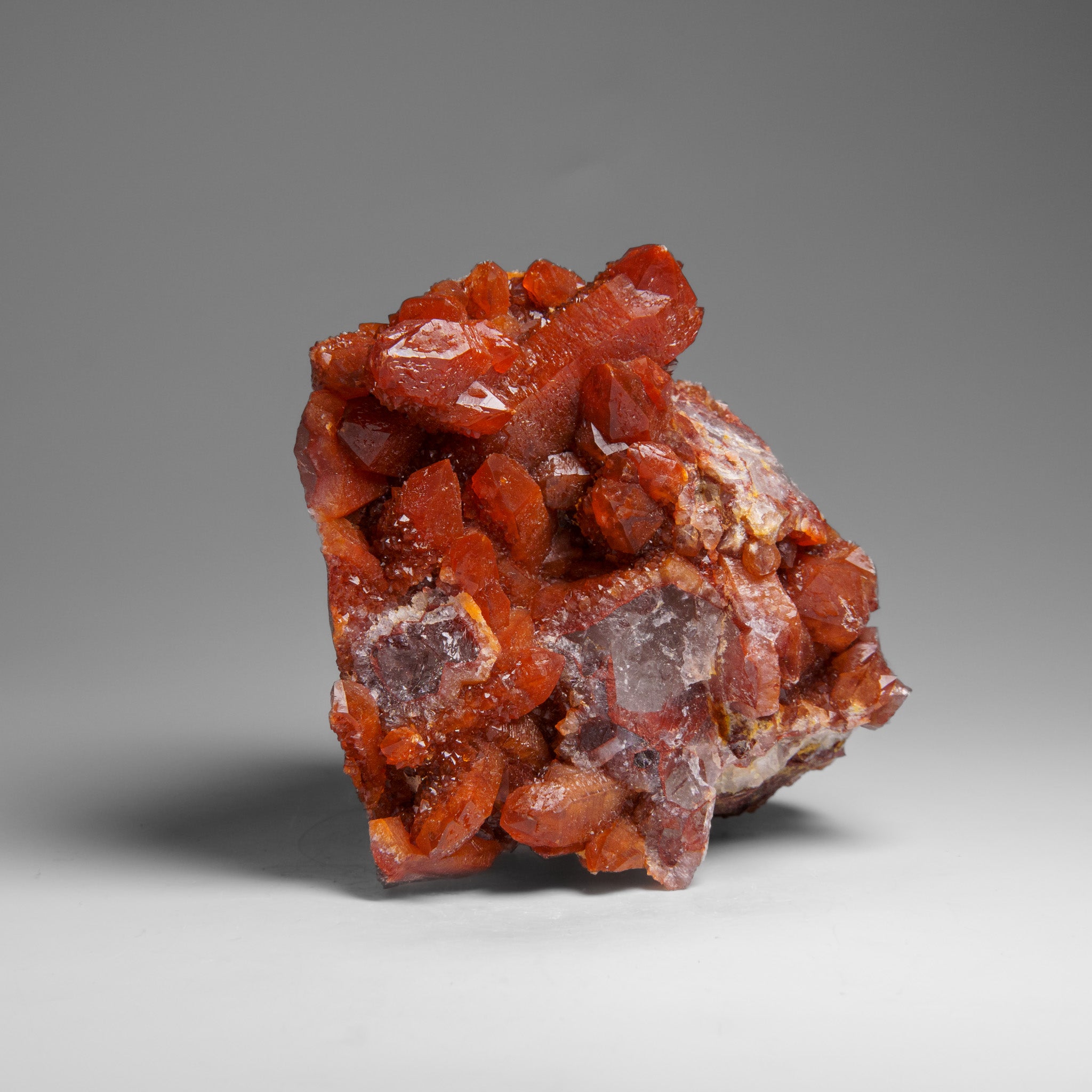 Red Quartz Hematite crystal cluster From Morocco (1.6 lbs)