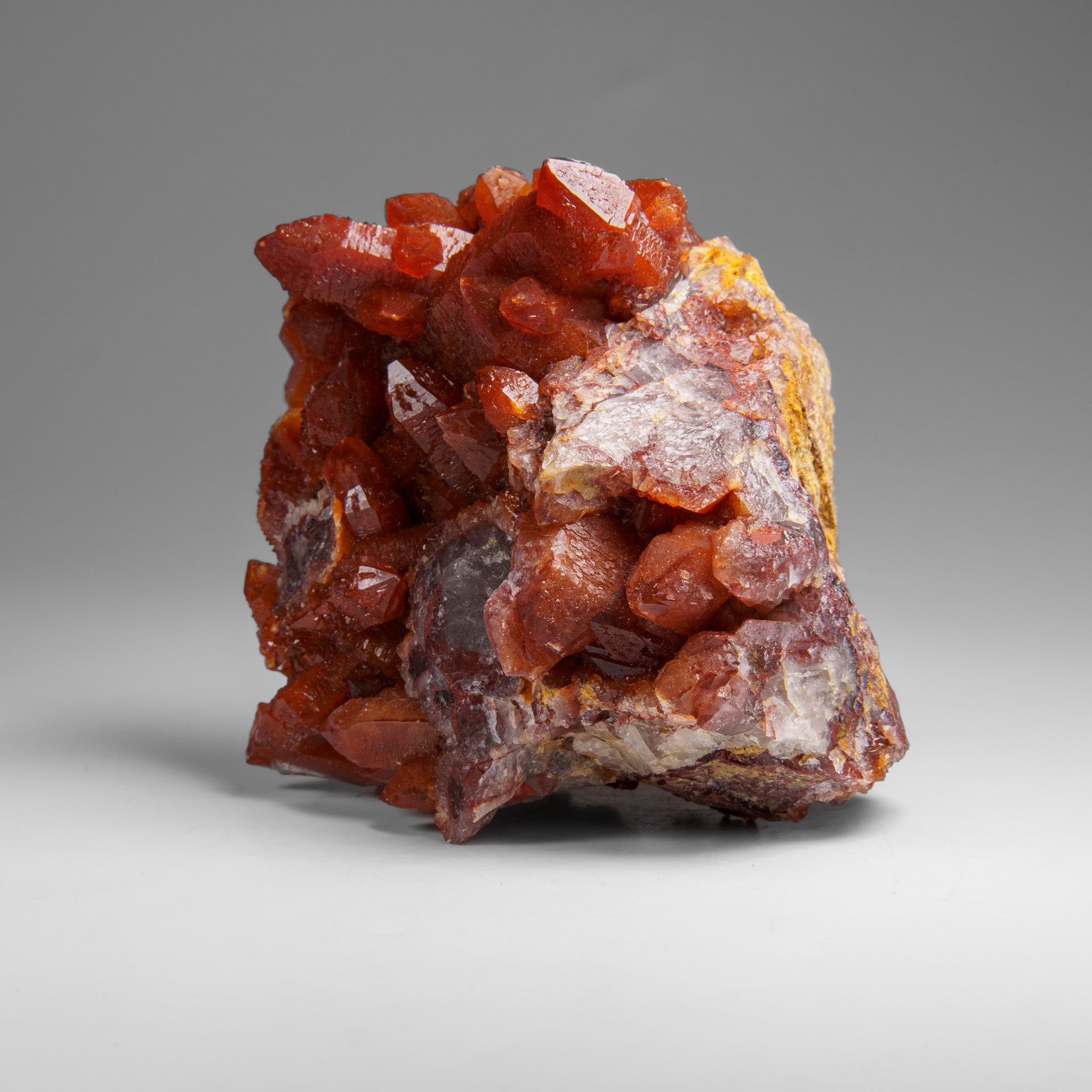 Red Quartz Hematite crystal cluster From Morocco (1.6 lbs)