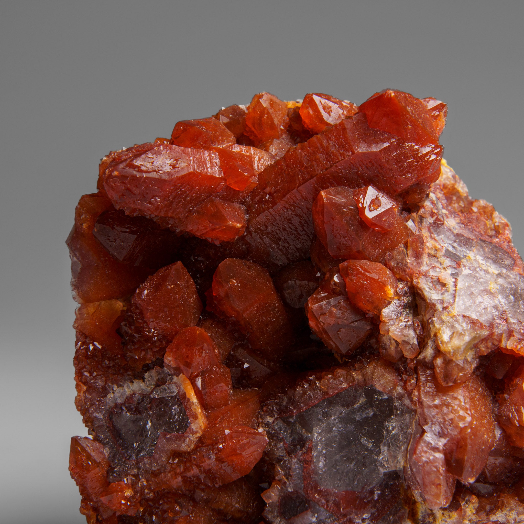Red Quartz Hematite crystal cluster From Morocco (1.6 lbs)