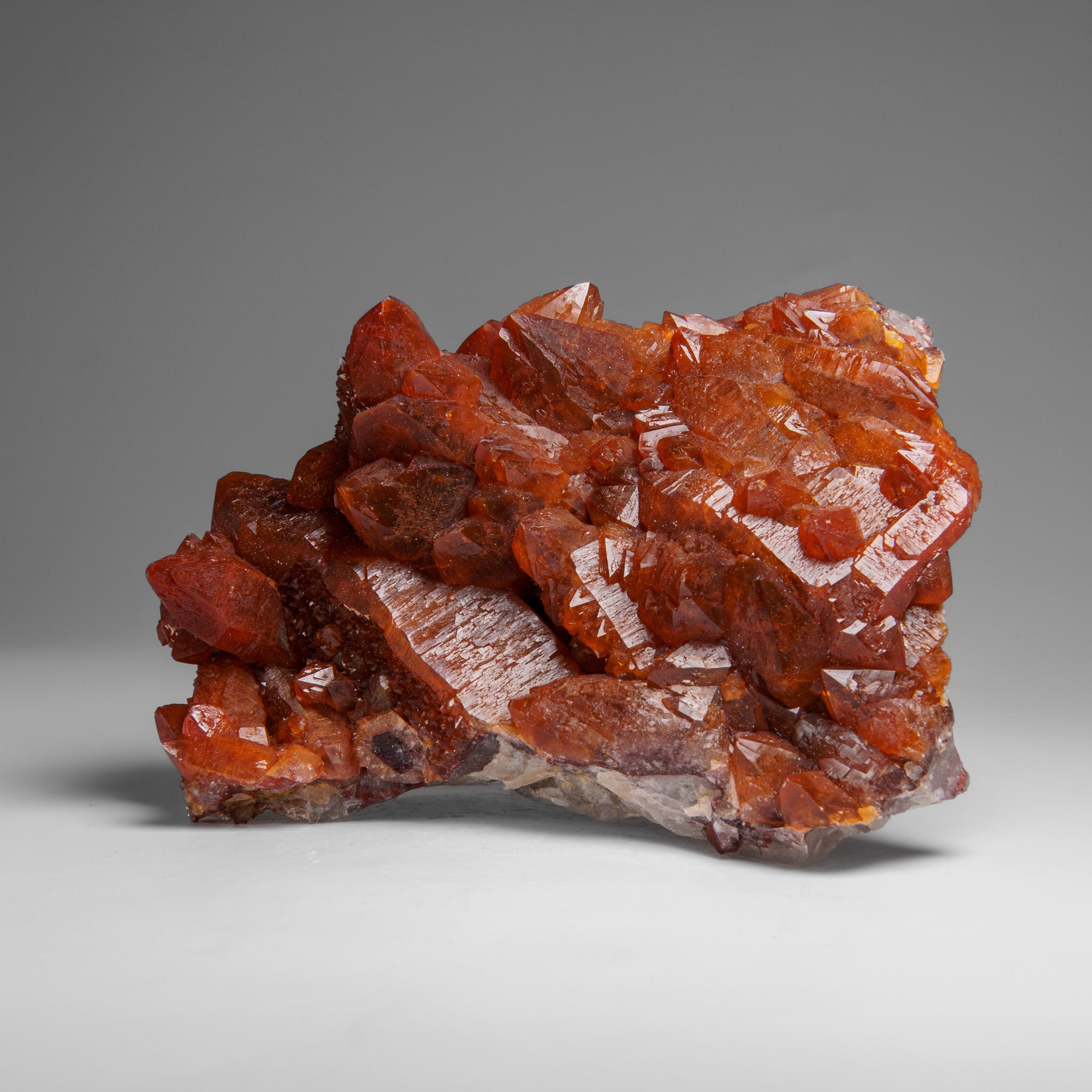 Red Quartz Hematite crystal cluster From Morocco (1.4 lbs)