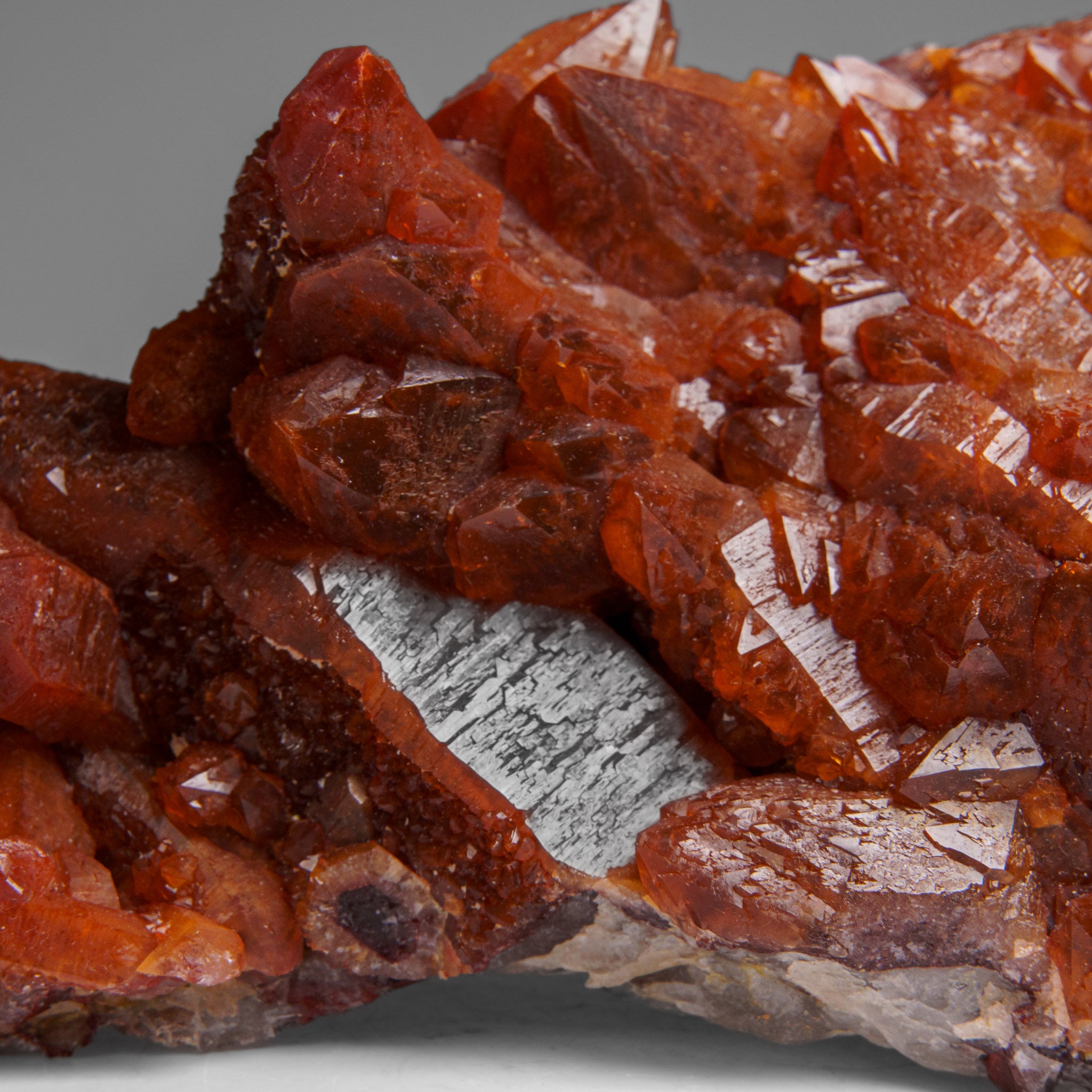 Red Quartz Hematite crystal cluster From Morocco (1.4 lbs)