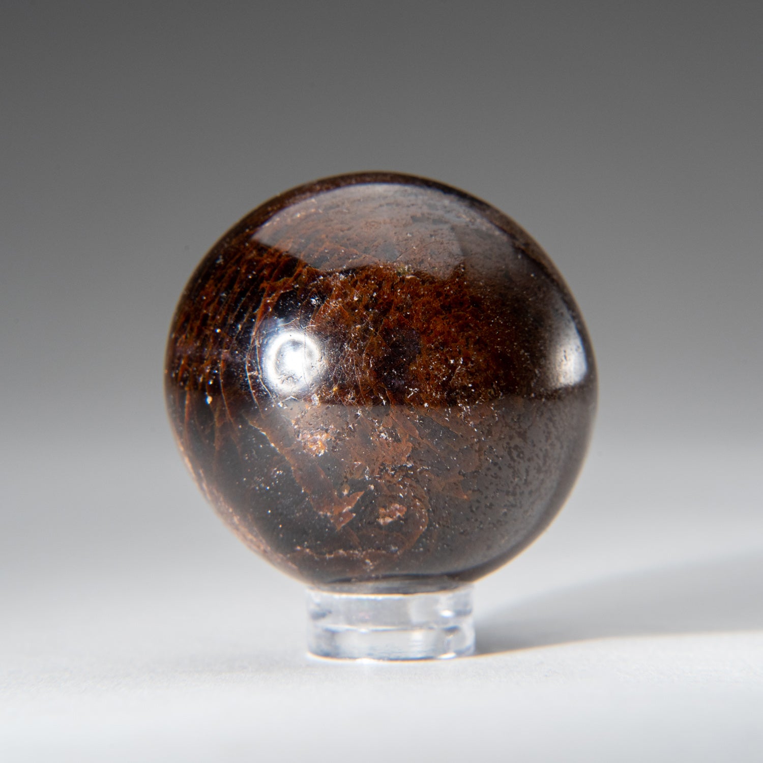 Genuine Polished Garnet Sphere (1.5") with Acrylic Display Stand