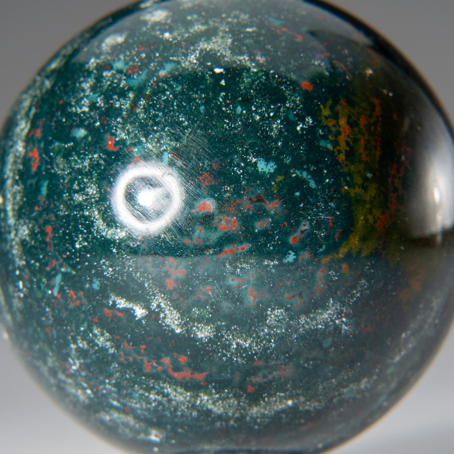 Genuine Polished Bloodstone Sphere (1.75") with Acrylic Display Stand