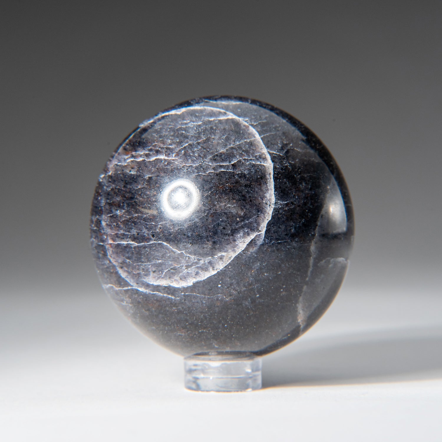 Genuine Polished Iolite Sphere (2") with Acrylic Display Stand