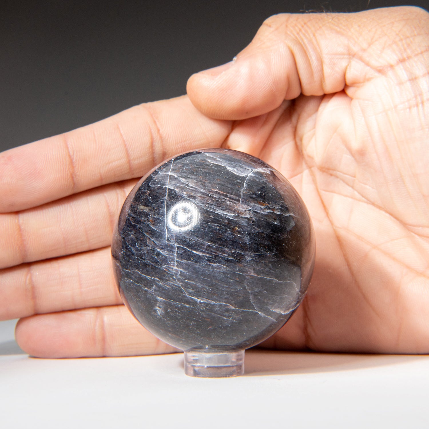 Genuine Polished Iolite Sphere (2") with Acrylic Display Stand