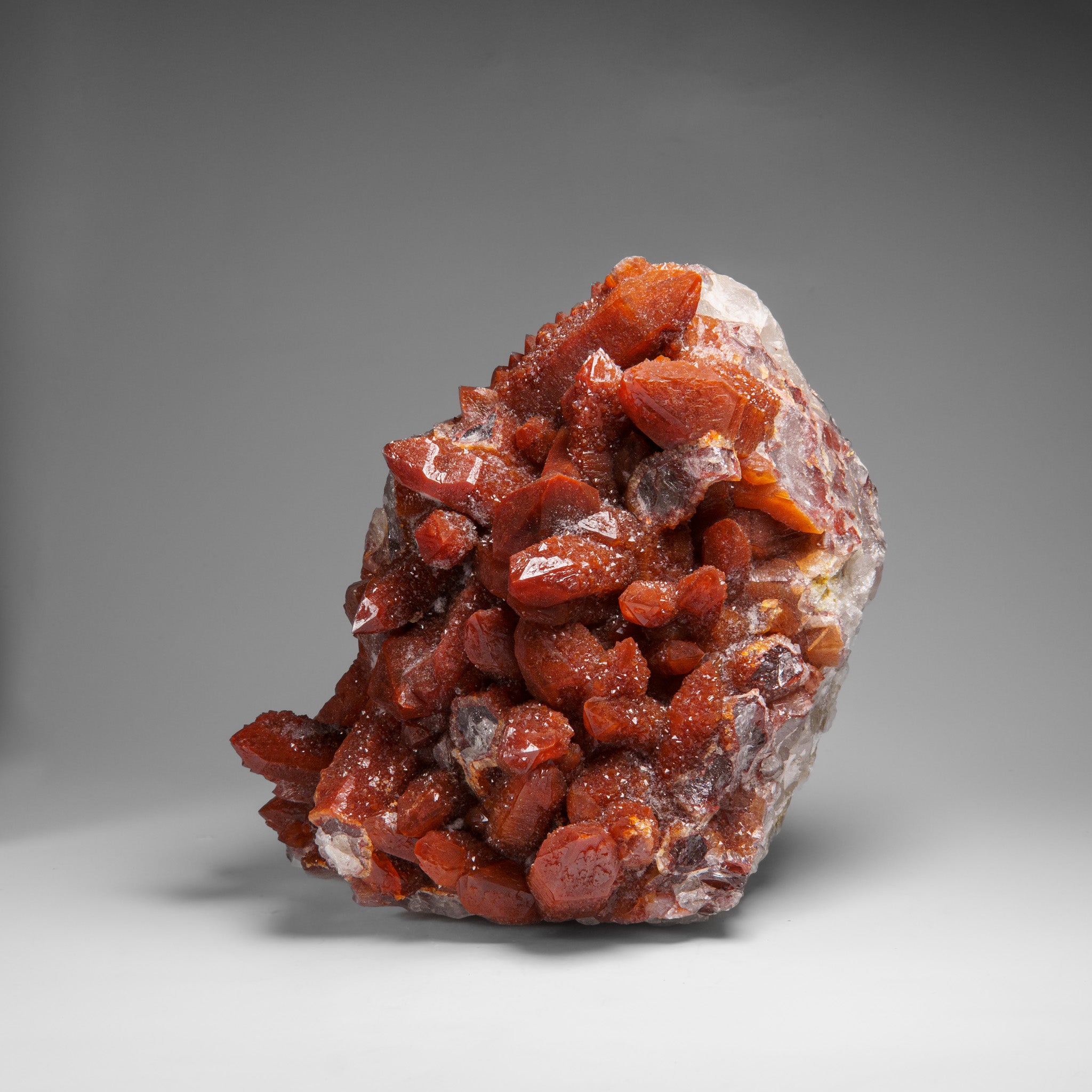 Red Quartz Hematite crystal cluster From Morocco (9.7 lbs)