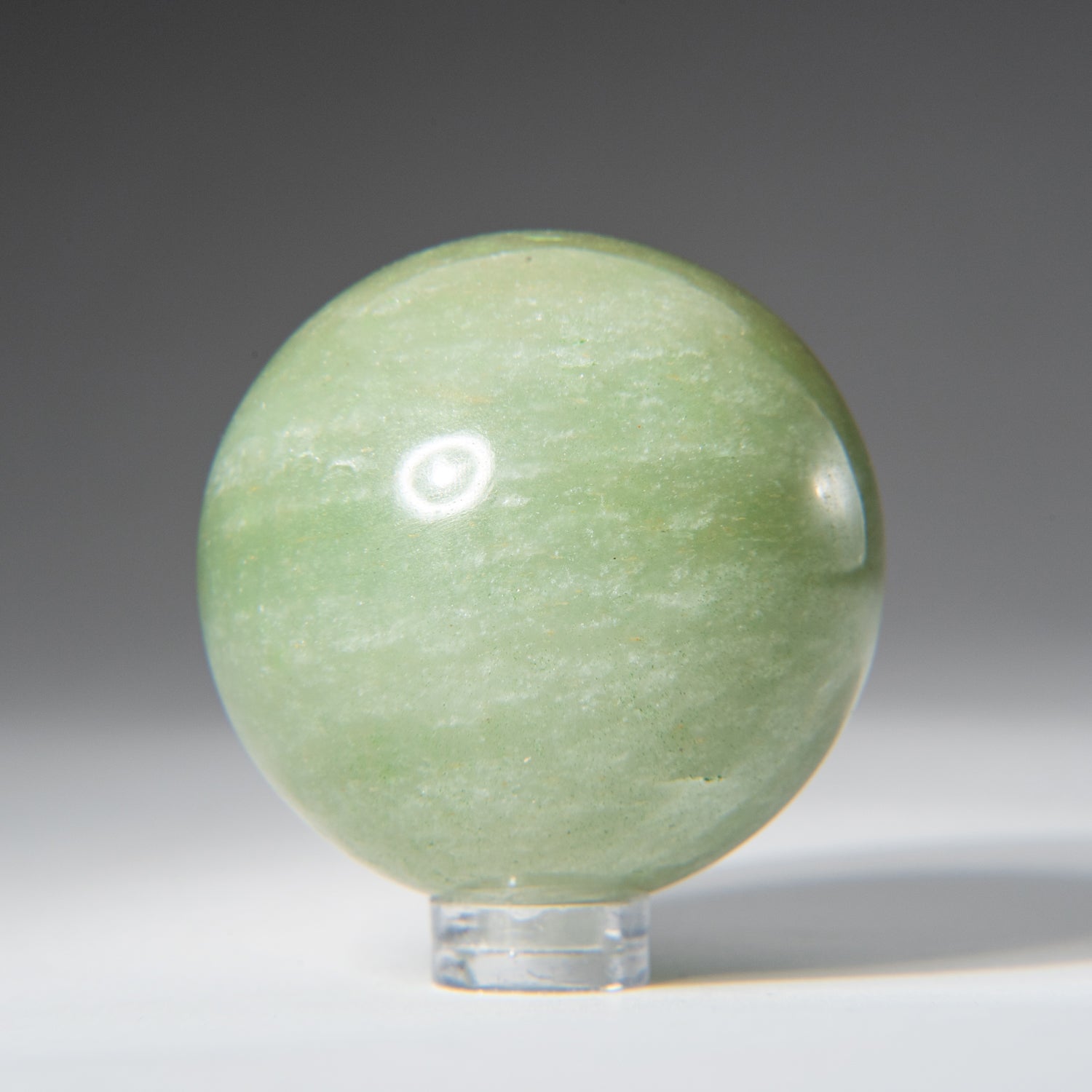 Genuine Polished Green Adventurine Sphere (2") with Acrylic Display Stand