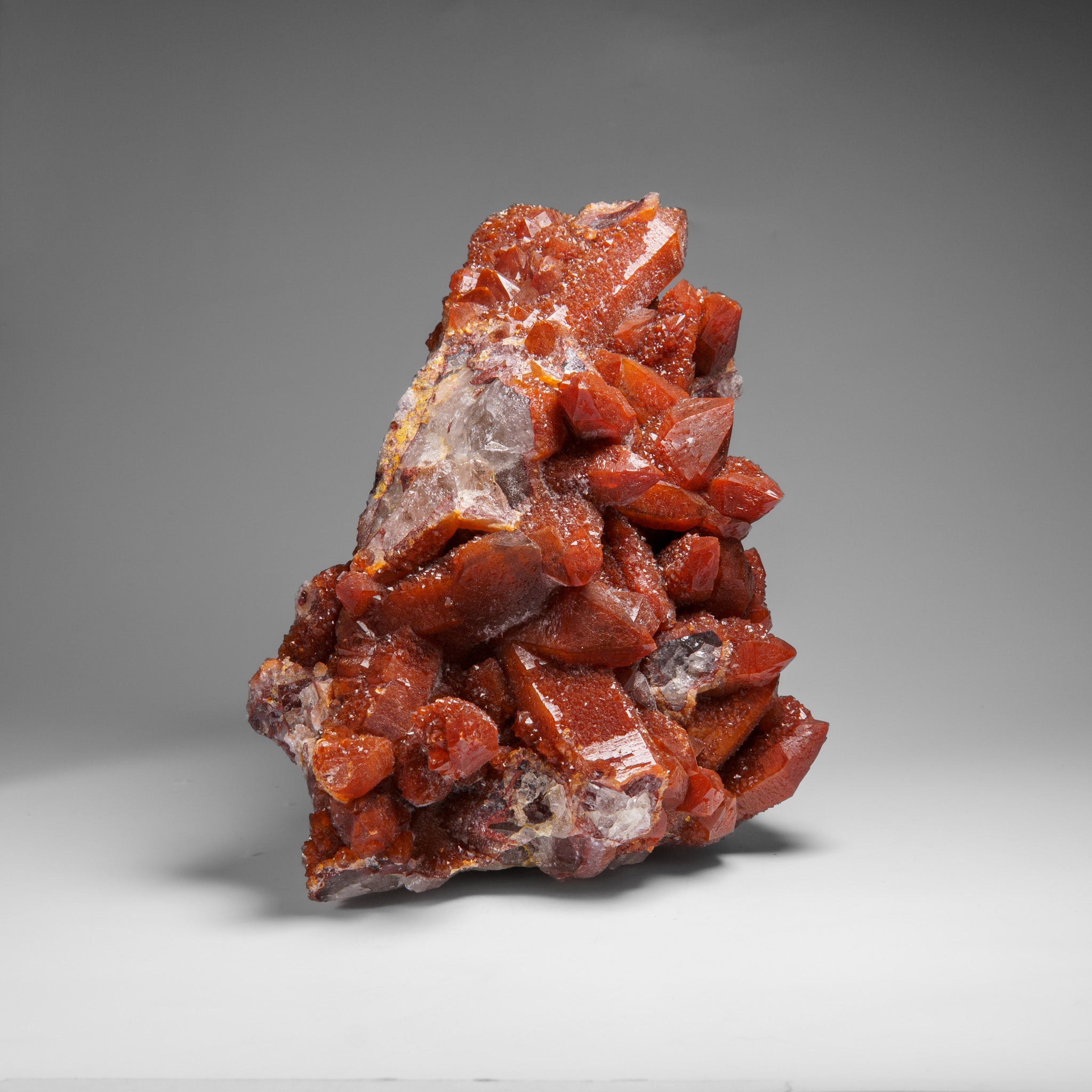 Red Quartz Hematite crystal cluster From Morocco (9.7 lbs)