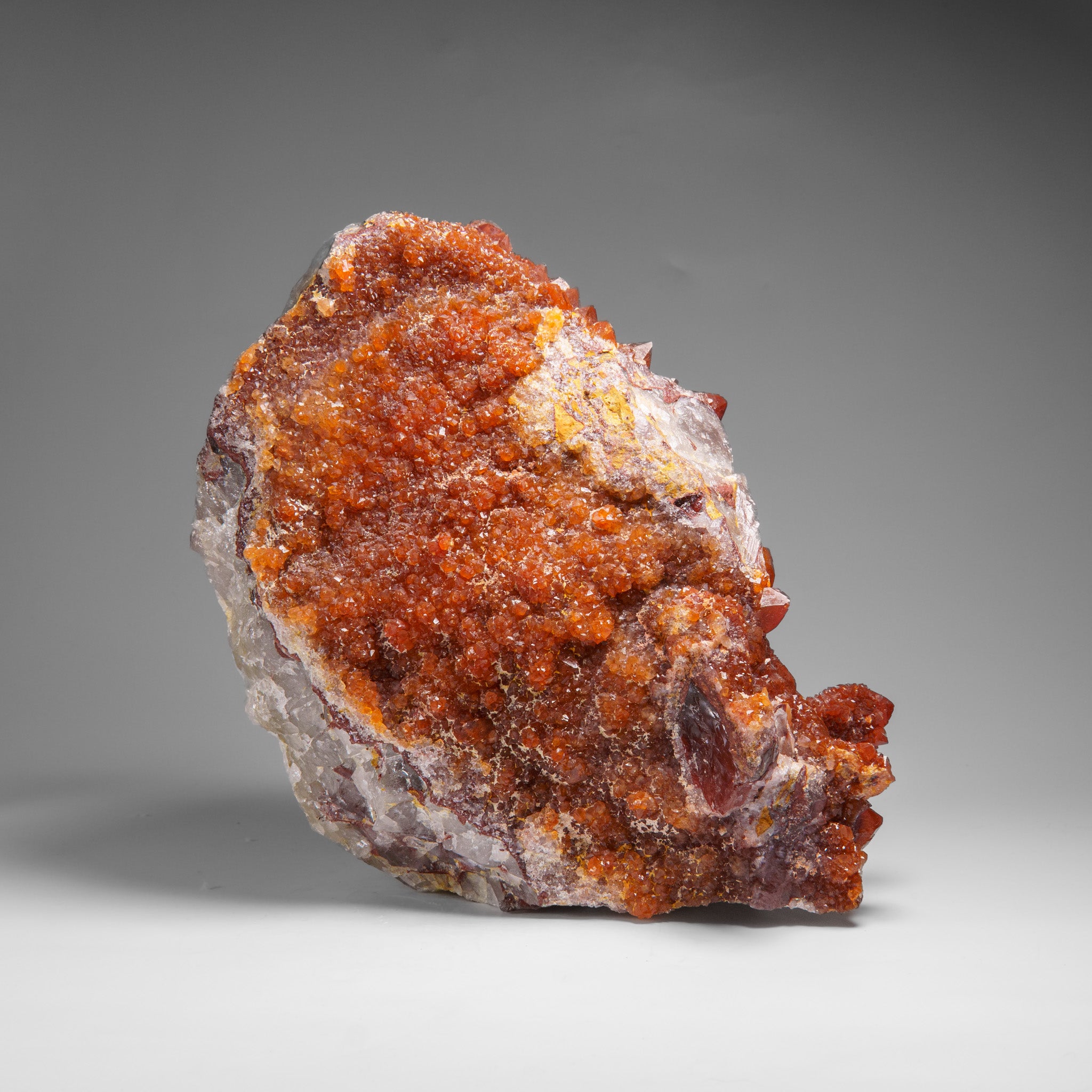 Red Quartz Hematite crystal cluster From Morocco (9.7 lbs)