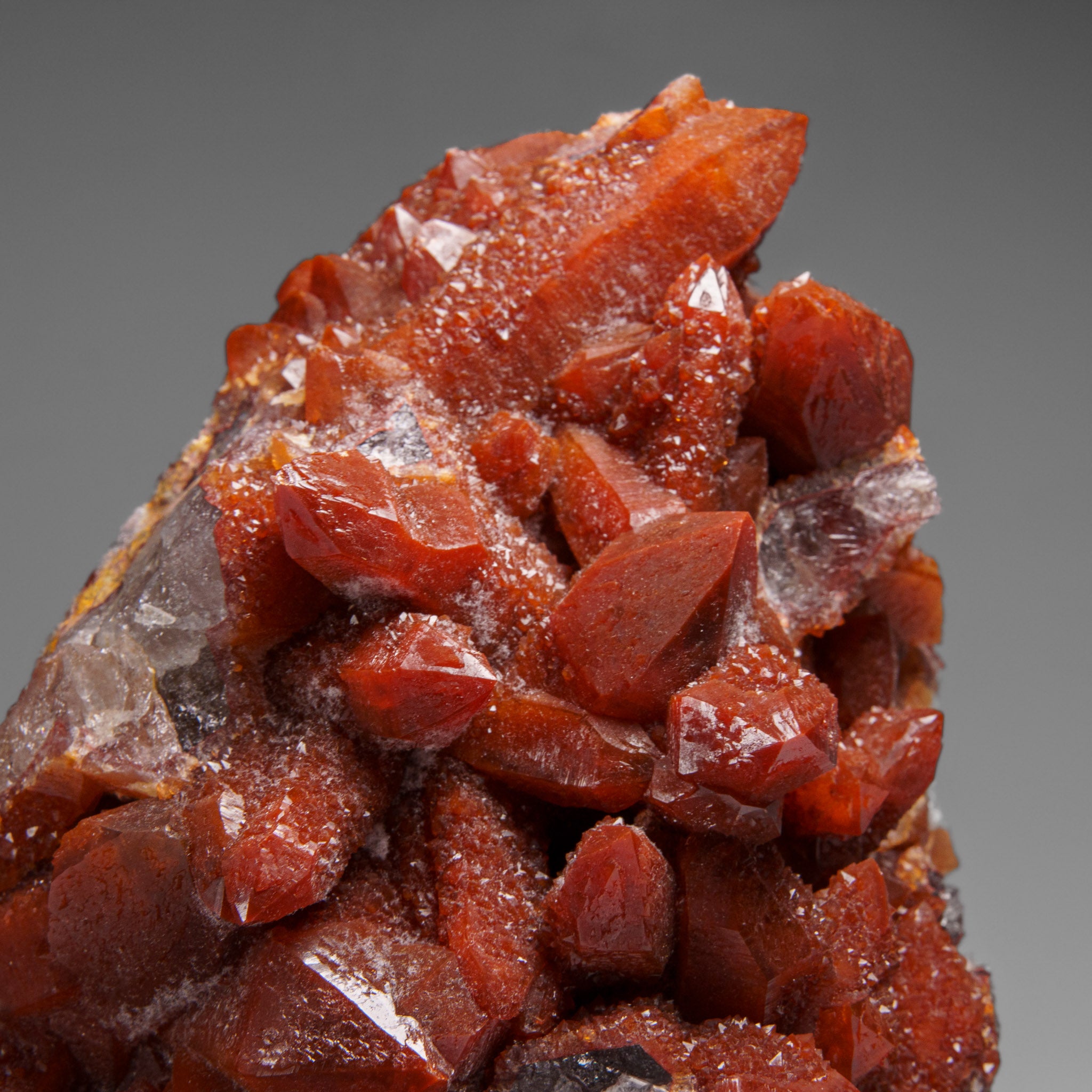 Red Quartz Hematite crystal cluster From Morocco (9.7 lbs)