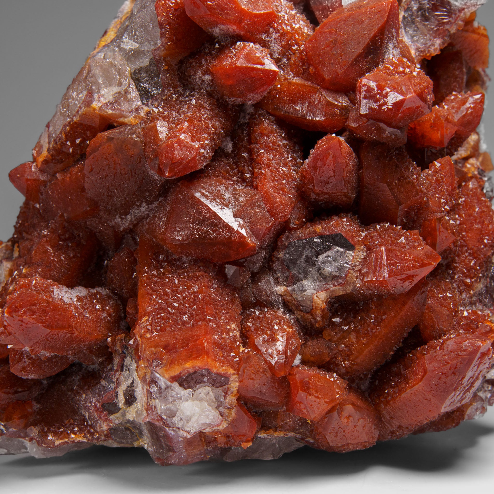 Red Quartz Hematite crystal cluster From Morocco (9.7 lbs)