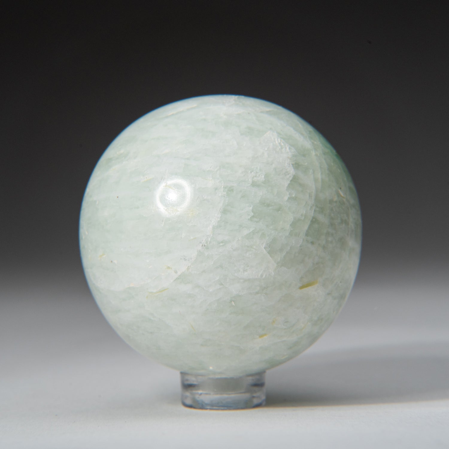 Genuine Polished Aquamarine Sphere (2") with Acrylic Display Stand