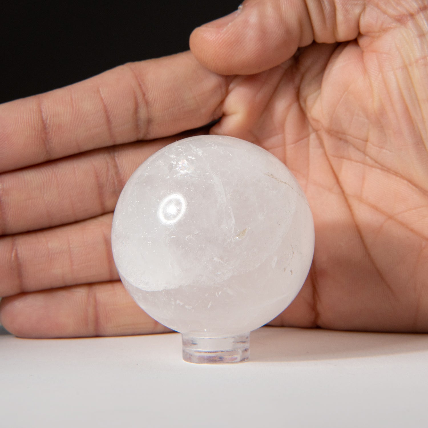 Genuine Polished Clear Quartz (1.5") Sphere