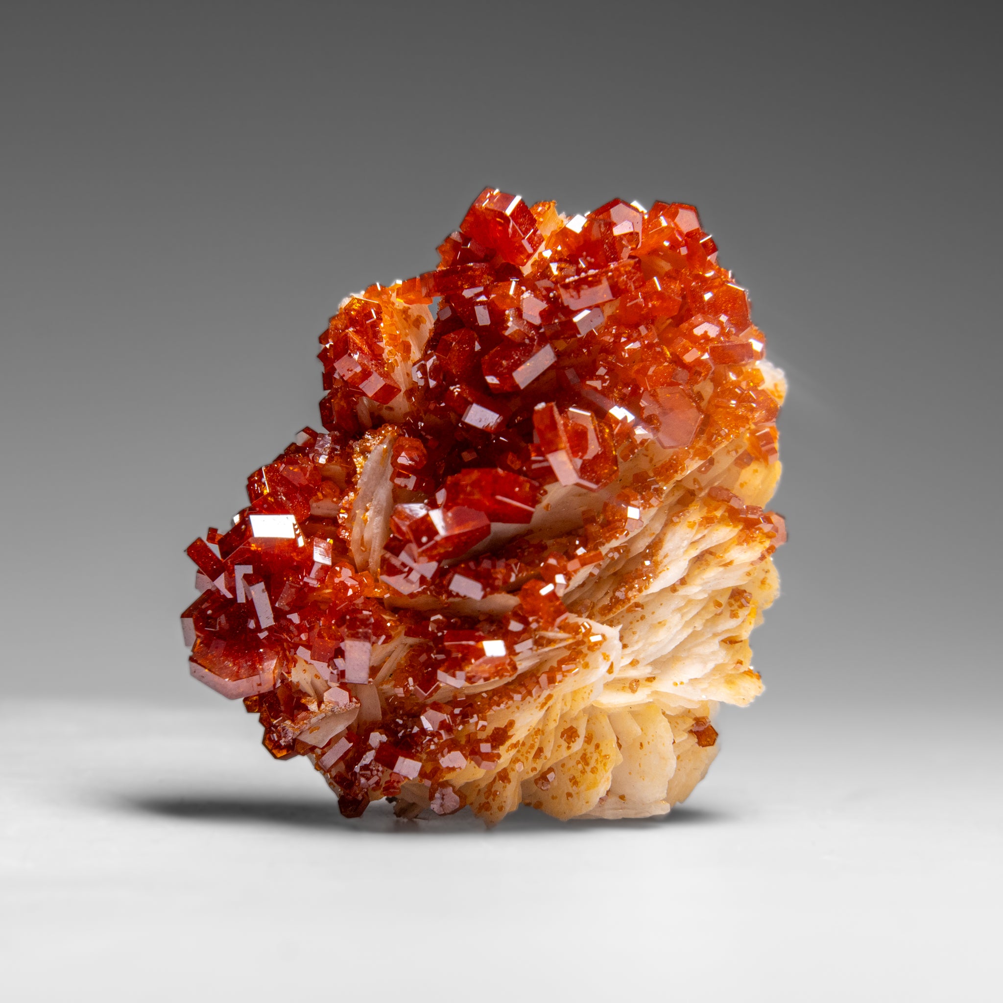 Vanadinite Crystal Cluster on Matrix from Morocco (87.3 grams)