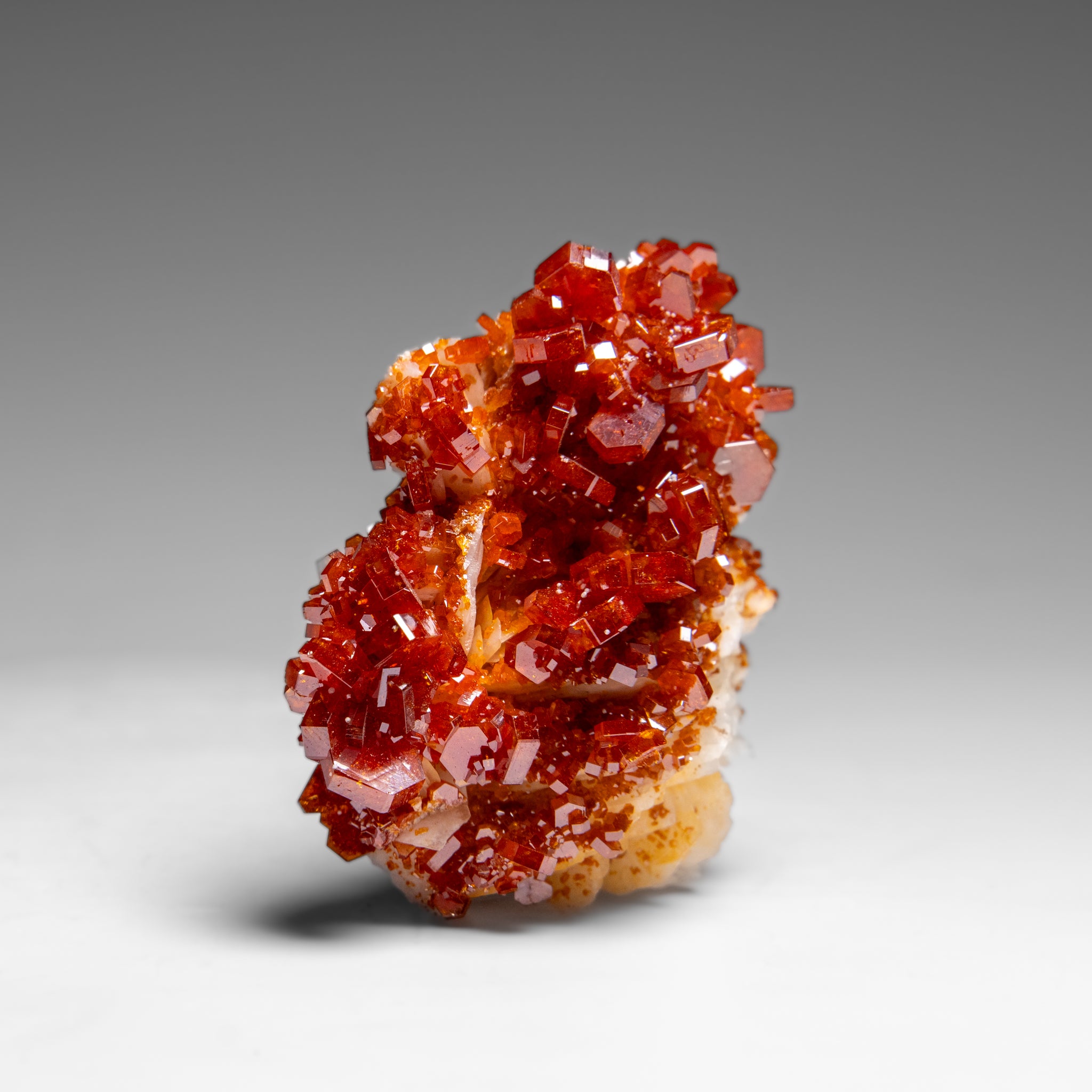 Vanadinite Crystal Cluster on Matrix from Morocco (87.3 grams)