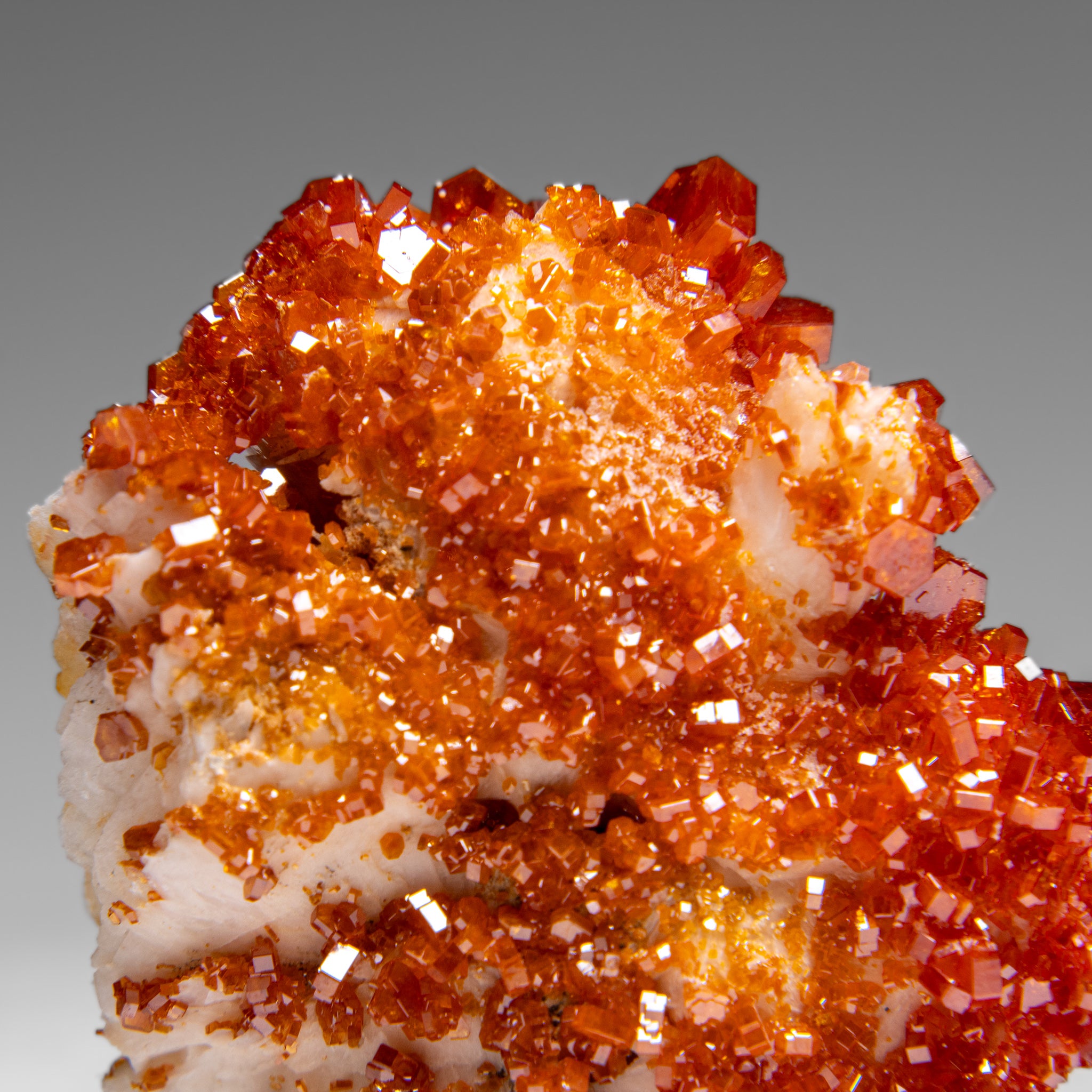 Vanadinite Crystal Cluster on Matrix from Morocco (87.3 grams)