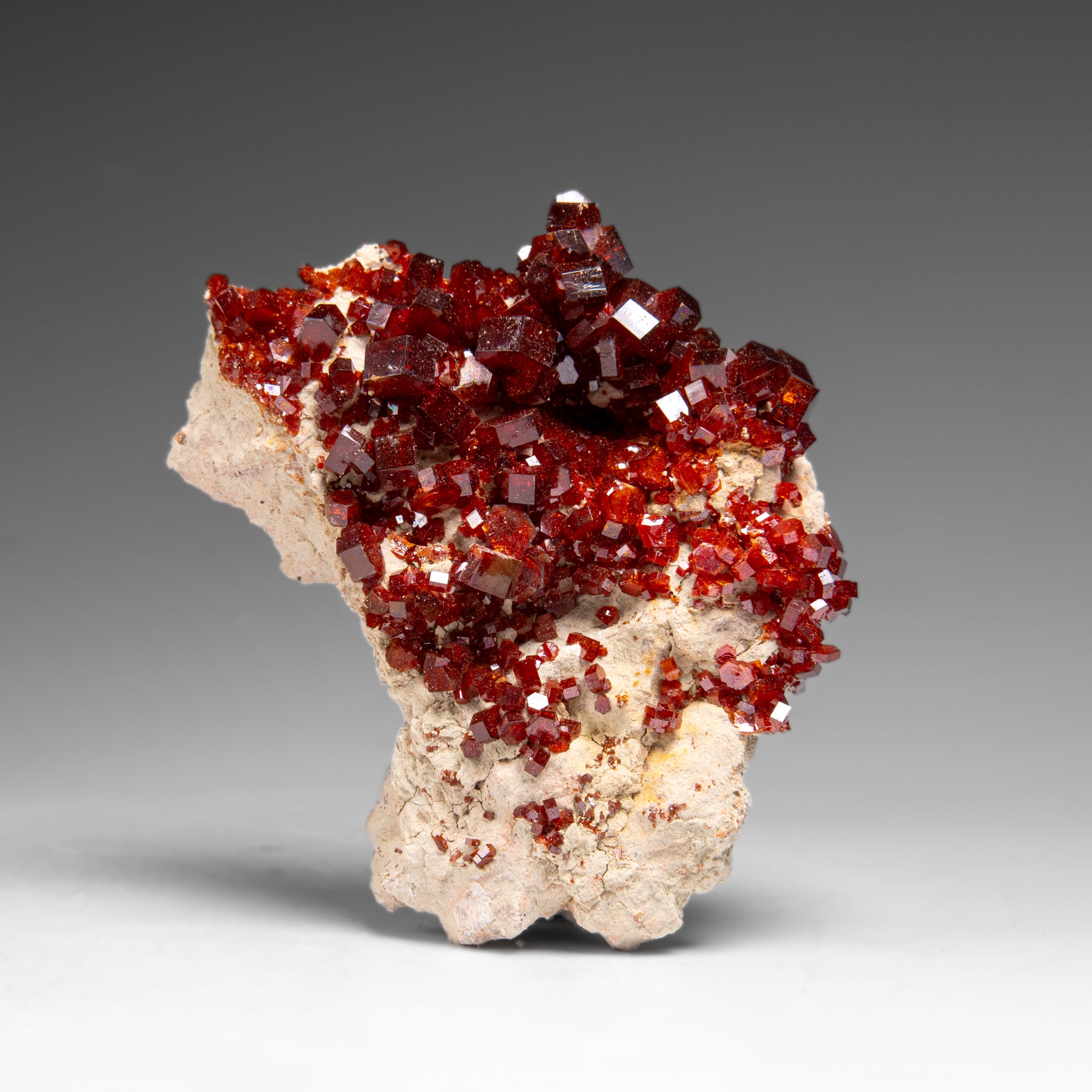 Vanadinite Crystal Cluster on Matrix from Morocco (118.7 grams)