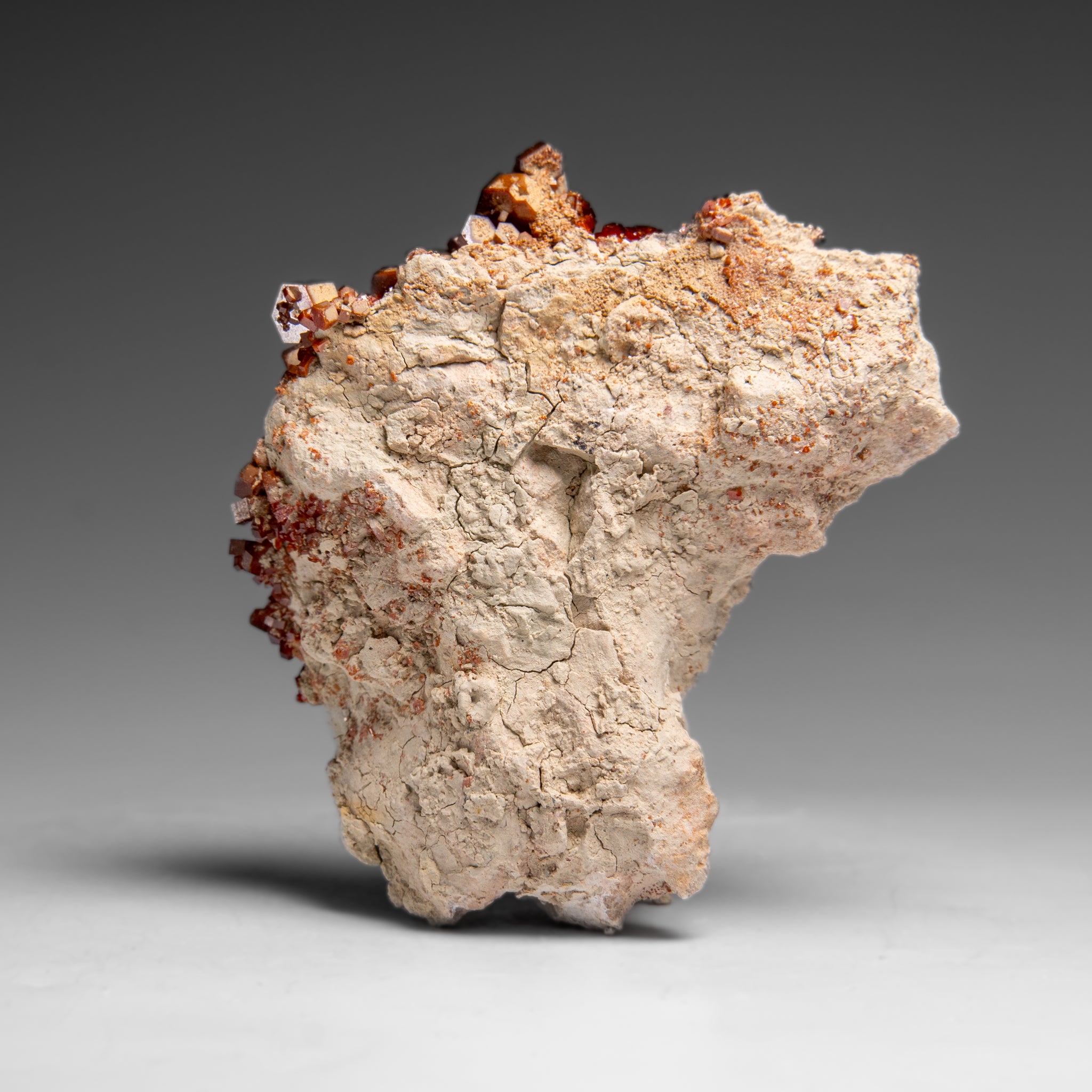 Vanadinite Crystal Cluster on Matrix from Morocco (118.7 grams)