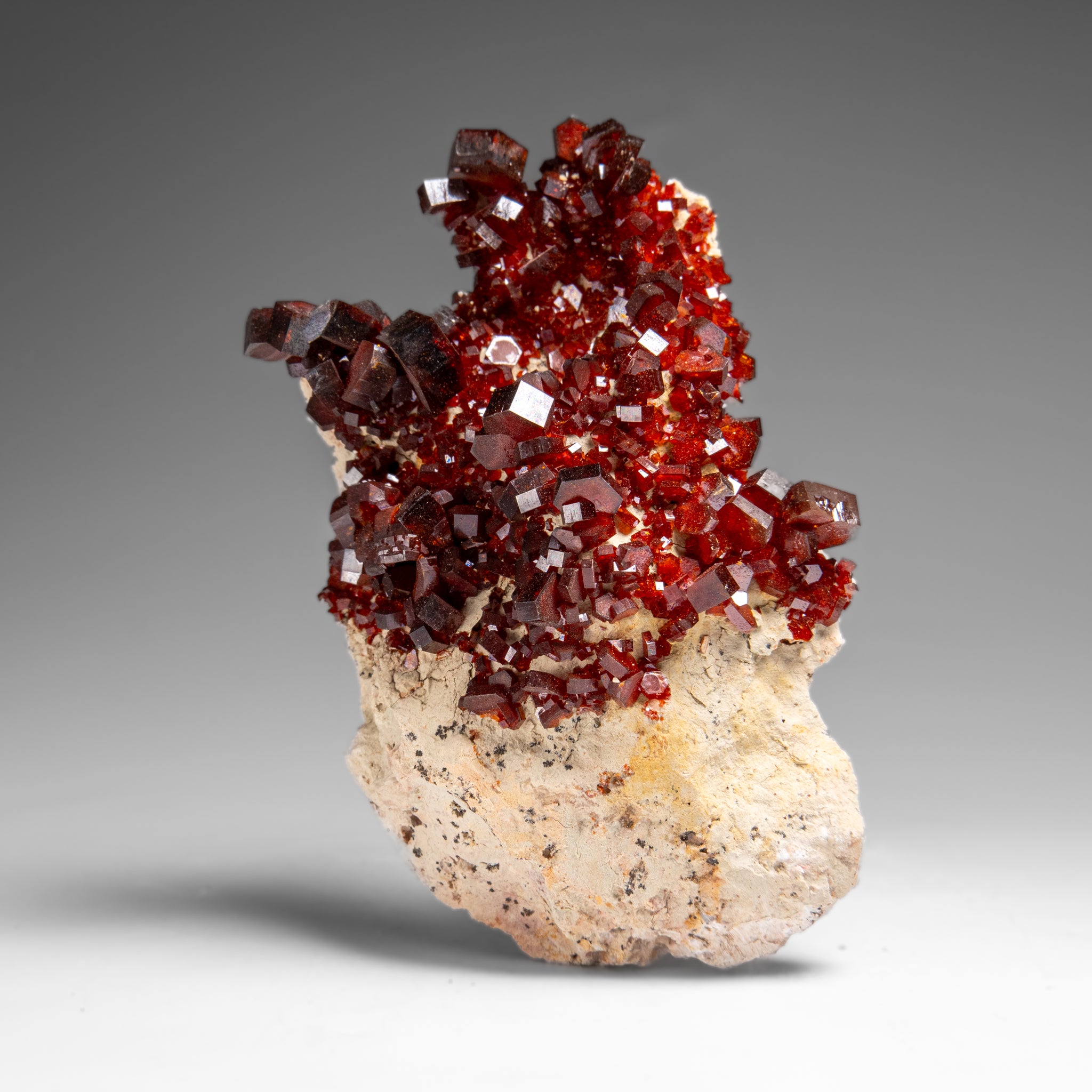 Vanadinite Crystal Cluster on Matrix from Morocco (196.6 grams)