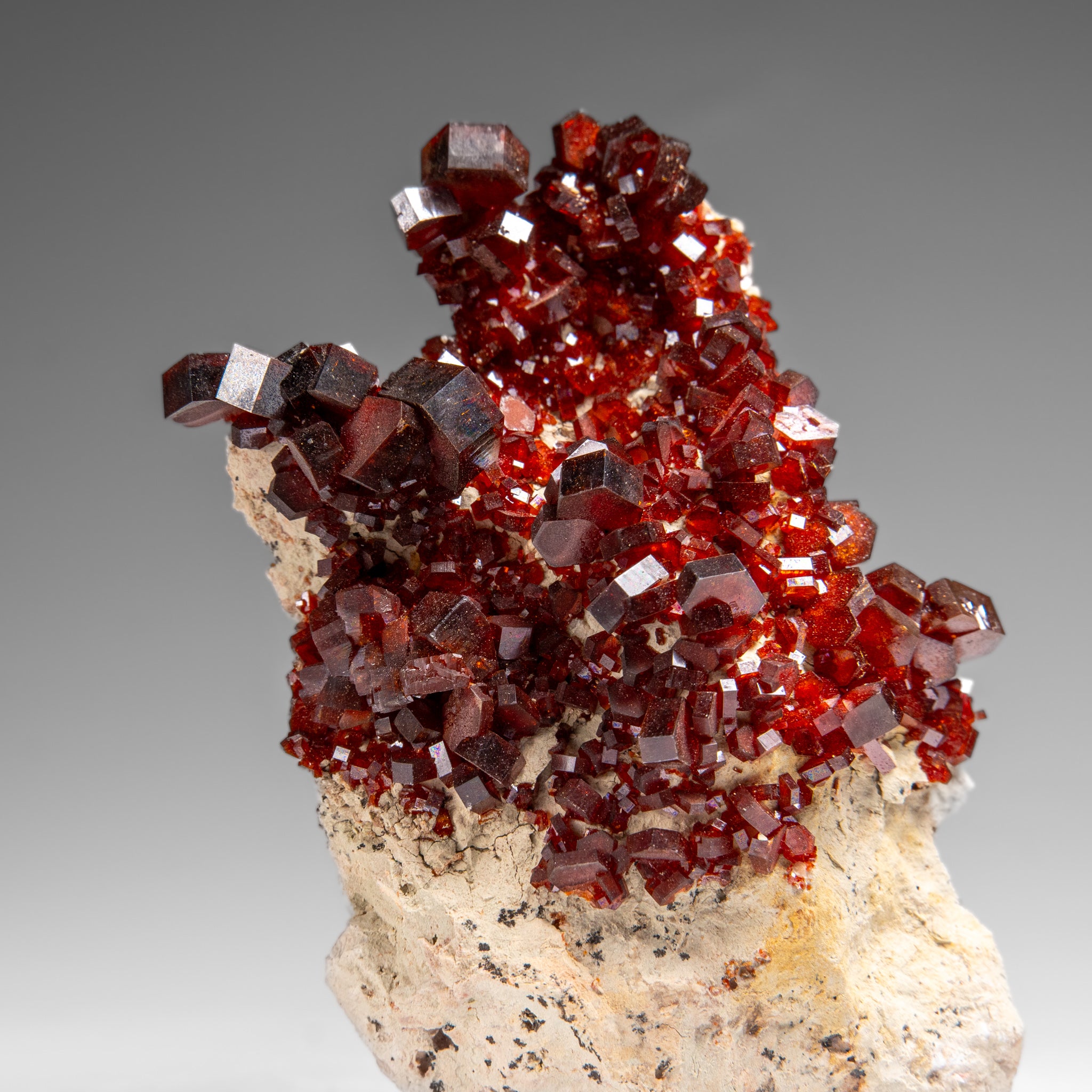 Vanadinite Crystal Cluster on Matrix from Morocco (196.6 grams)