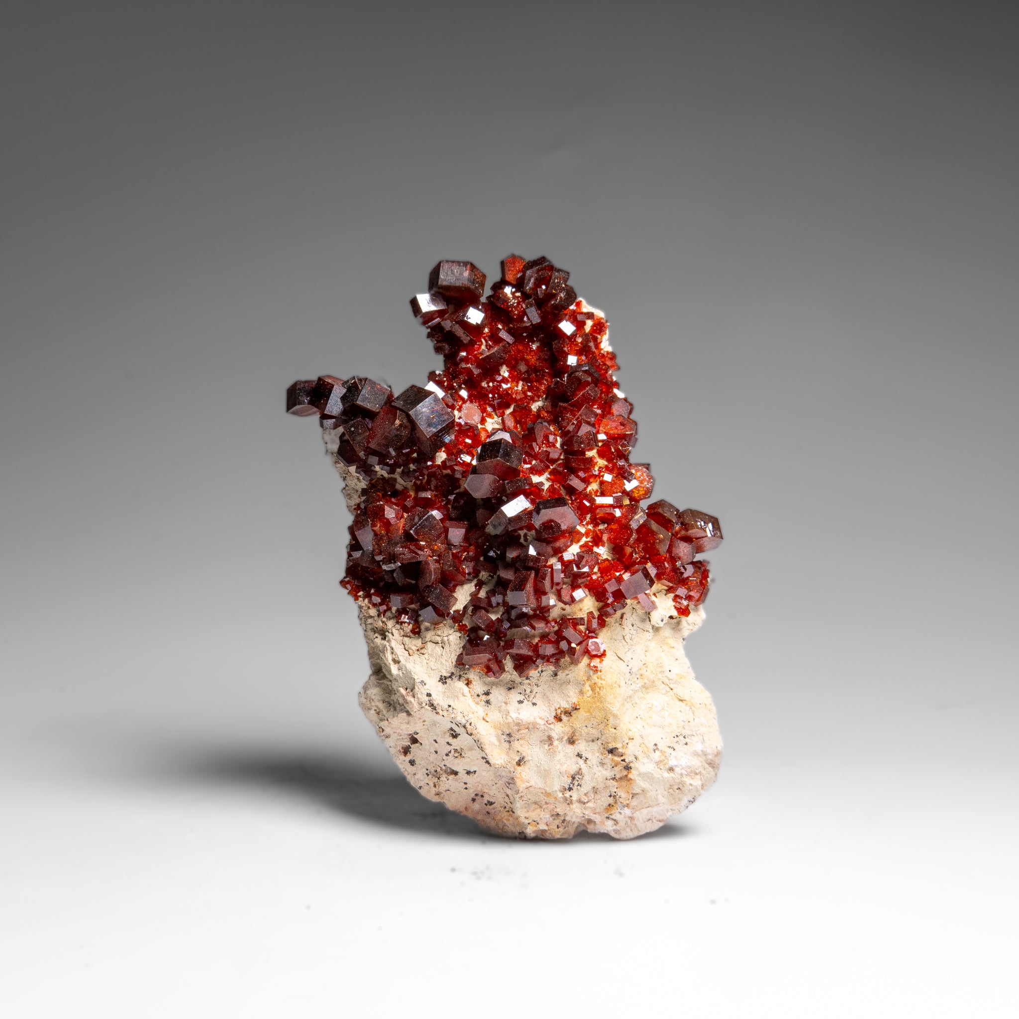 Vanadinite Crystal Cluster on Matrix from Morocco (196.6 grams)