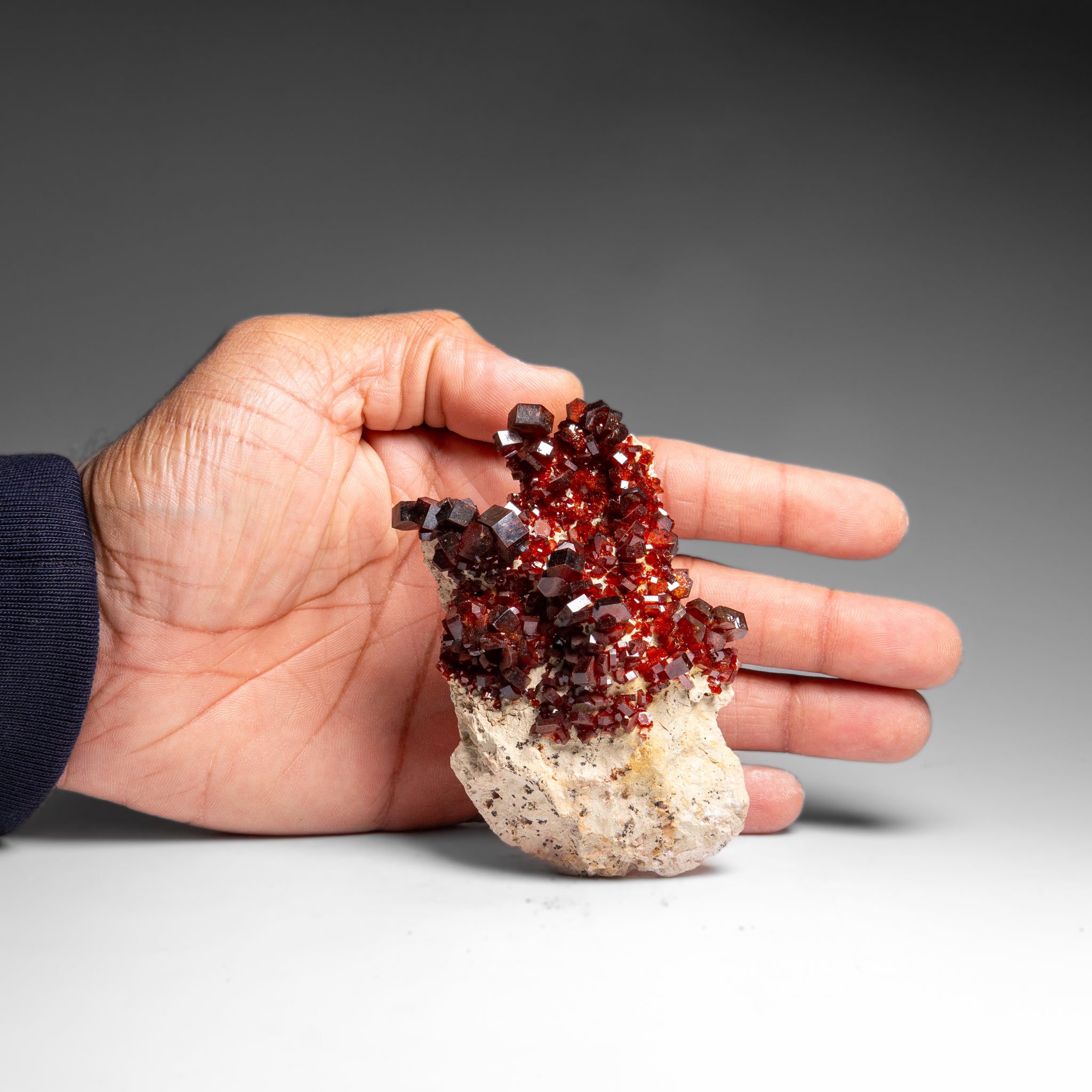 Vanadinite Crystal Cluster on Matrix from Morocco (196.6 grams)
