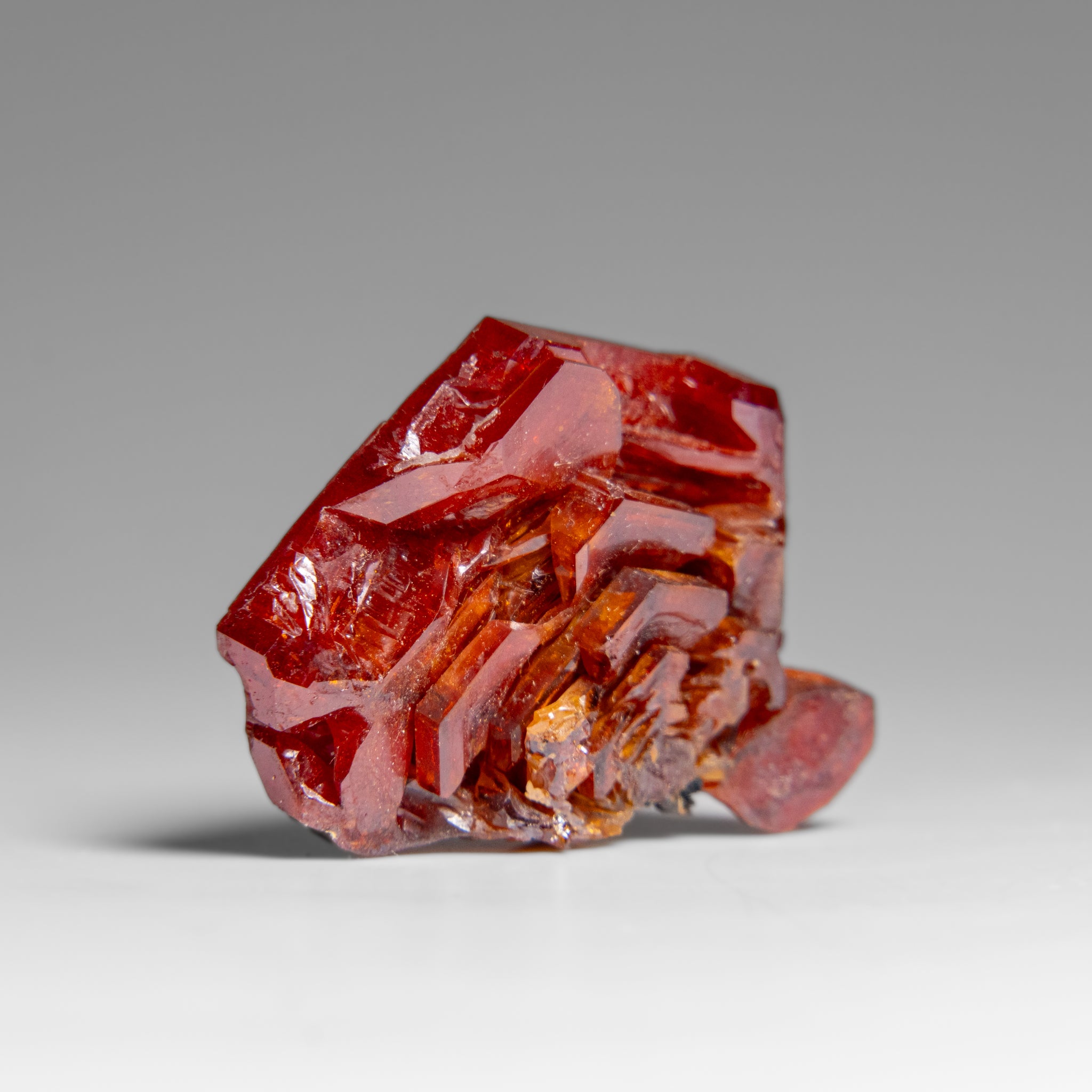 Vanadinite (Parallel Hoppered Growth) Crystal Cluster from Morocco (21.1 grams)