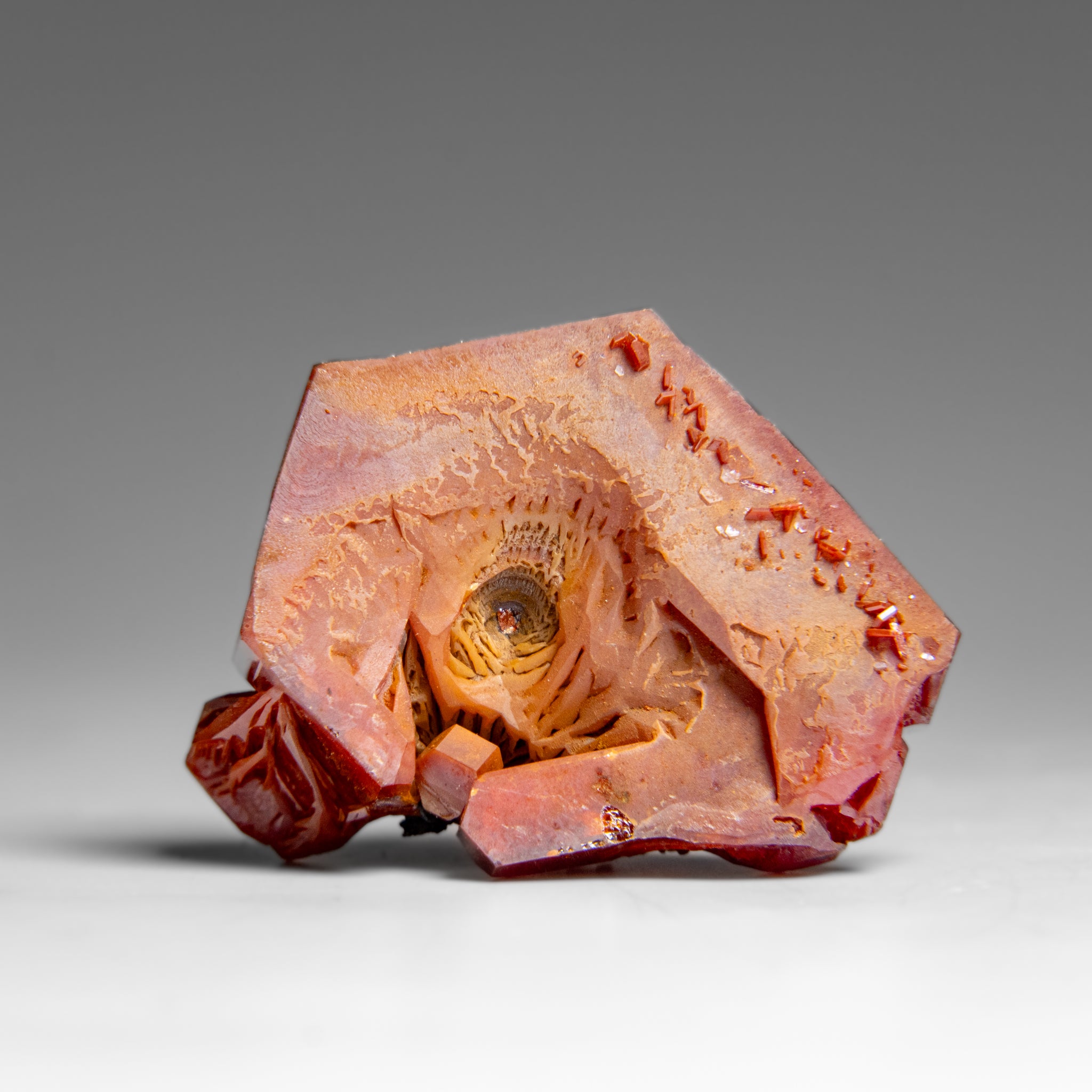 Vanadinite (Parallel Hoppered Growth) Crystal Cluster from Morocco (21.1 grams)