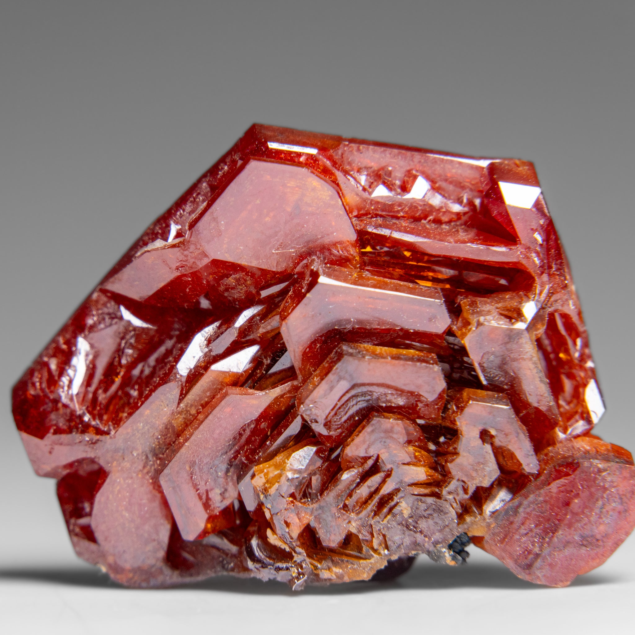 Vanadinite (Parallel Hoppered Growth) Crystal Cluster from Morocco (21.1 grams)