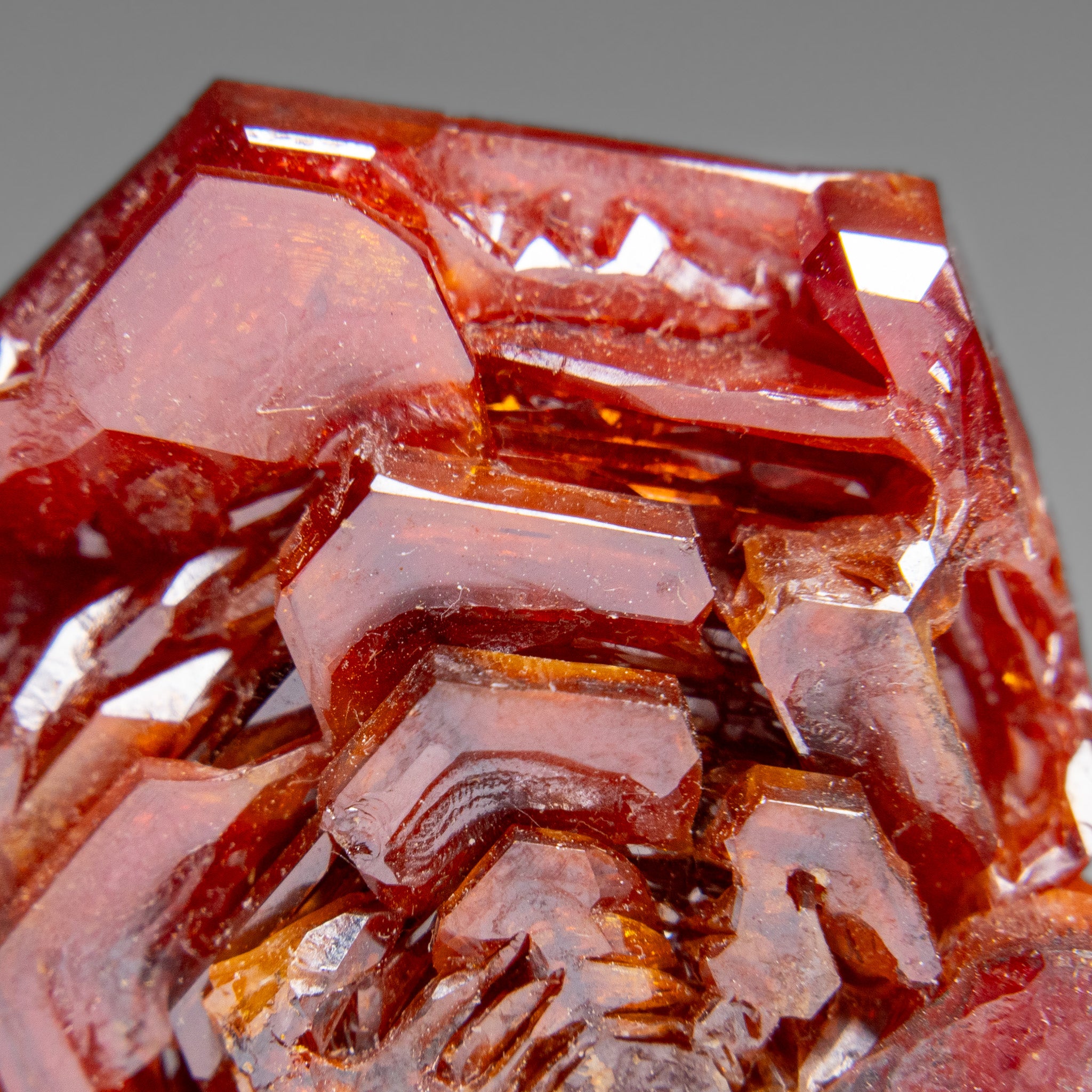 Vanadinite (Parallel Hoppered Growth) Crystal Cluster from Morocco (21.1 grams)