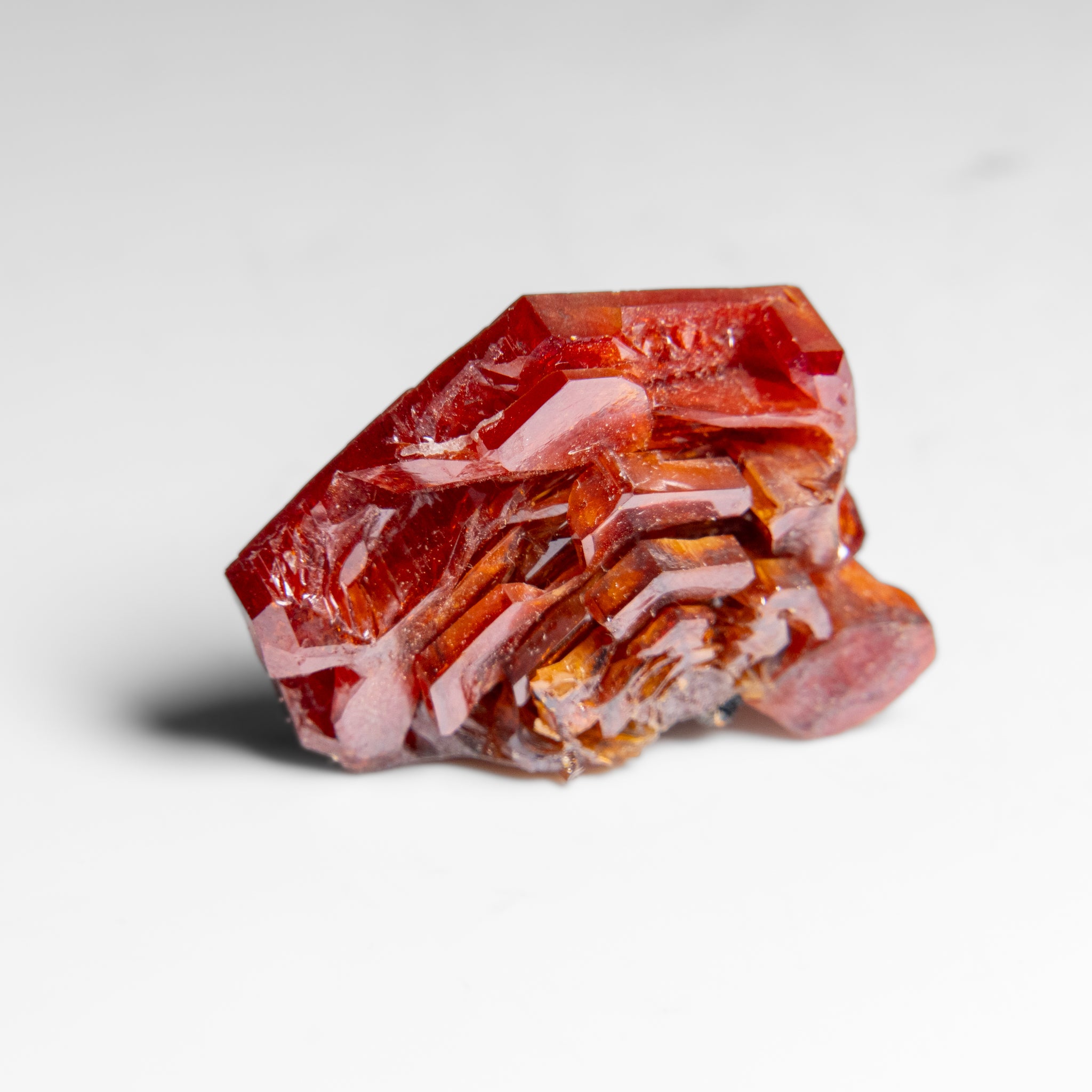 Vanadinite (Parallel Hoppered Growth) Crystal Cluster from Morocco (21.1 grams)