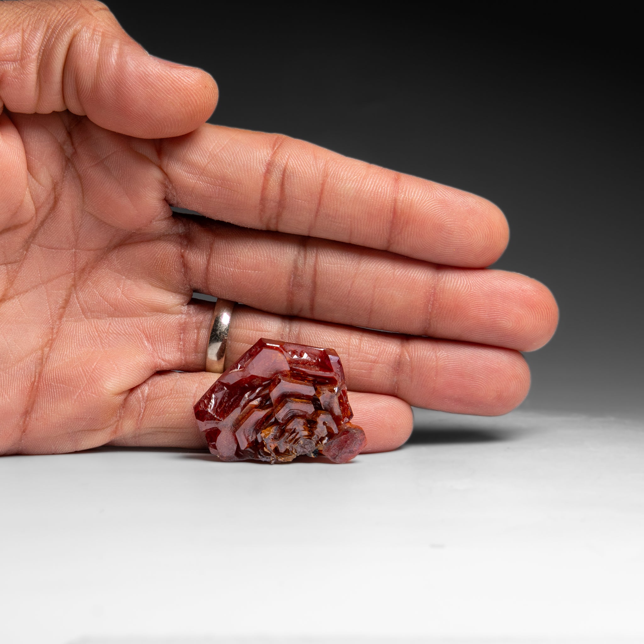 Vanadinite (Parallel Hoppered Growth) Crystal Cluster from Morocco (21.1 grams)