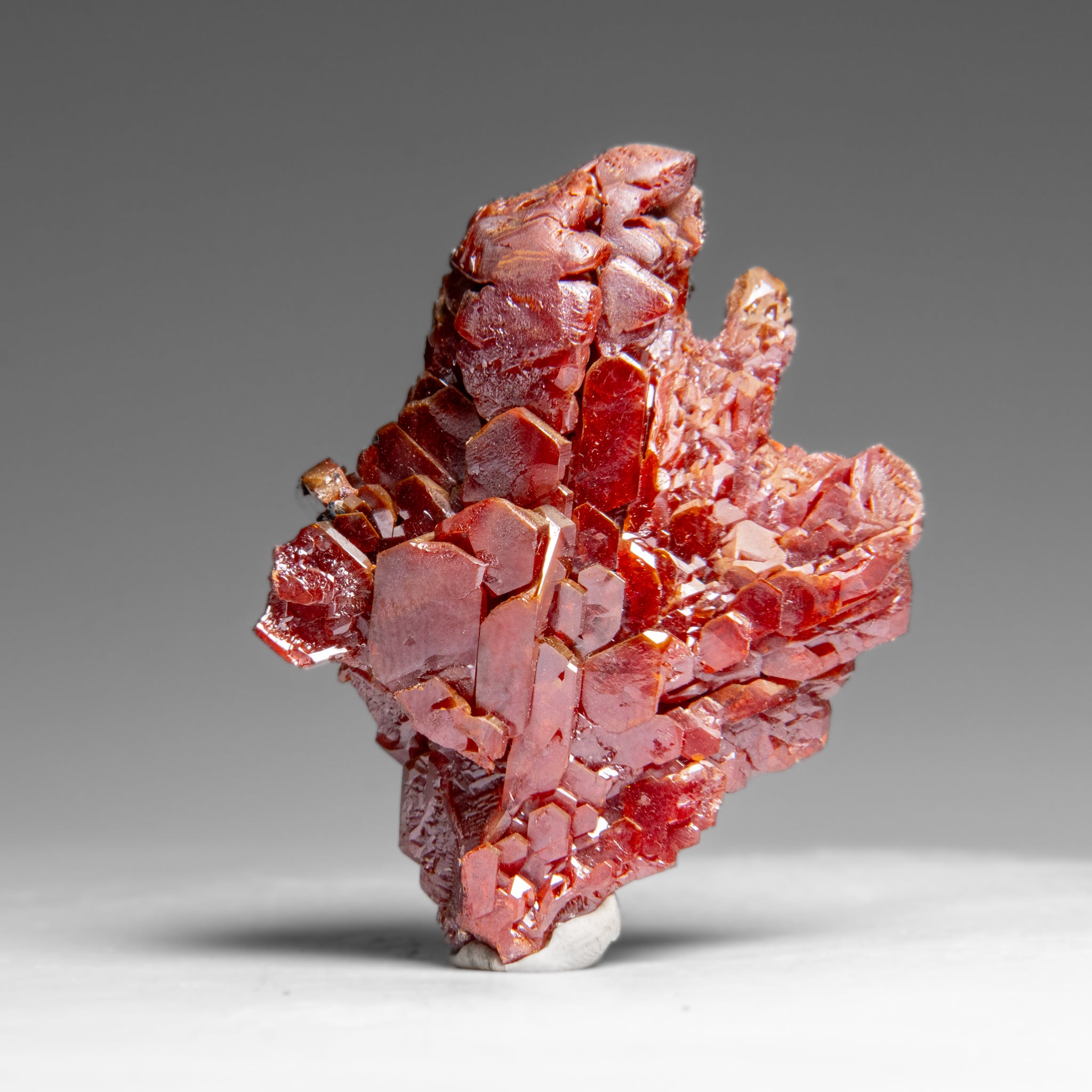 Vanadinite (Parallel Hoppered Growth) Crystal Cluster from Morocco (43.4 grams)