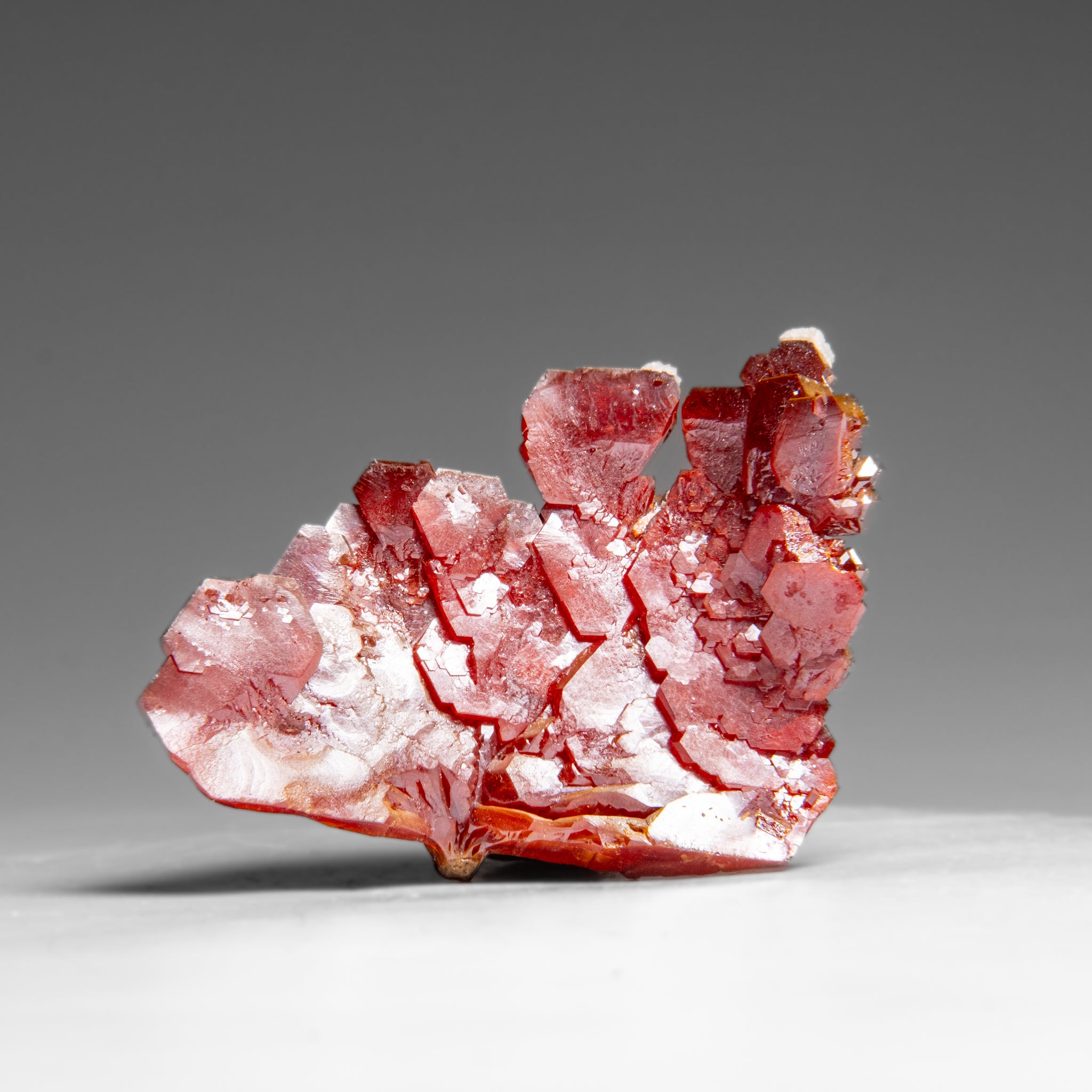 Vanadinite (Parallel Hoppered Growth) Crystal Cluster from Morocco (47.4 grams)