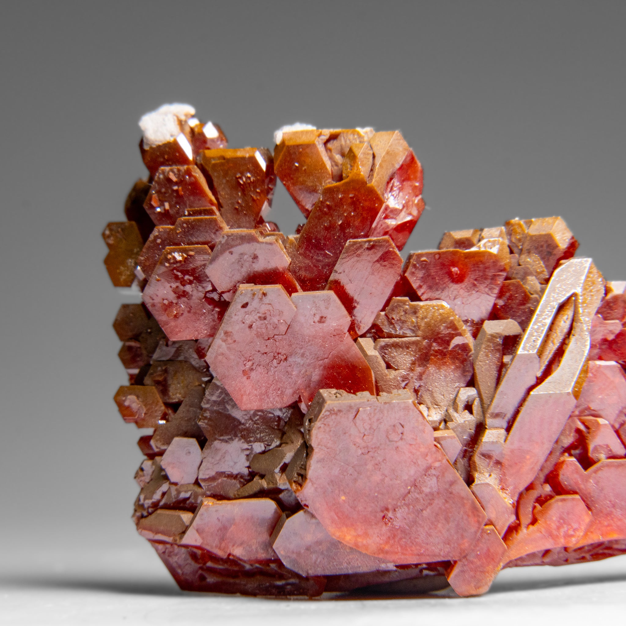 Vanadinite (Parallel Hoppered Growth) Crystal Cluster from Morocco (47.4 grams)