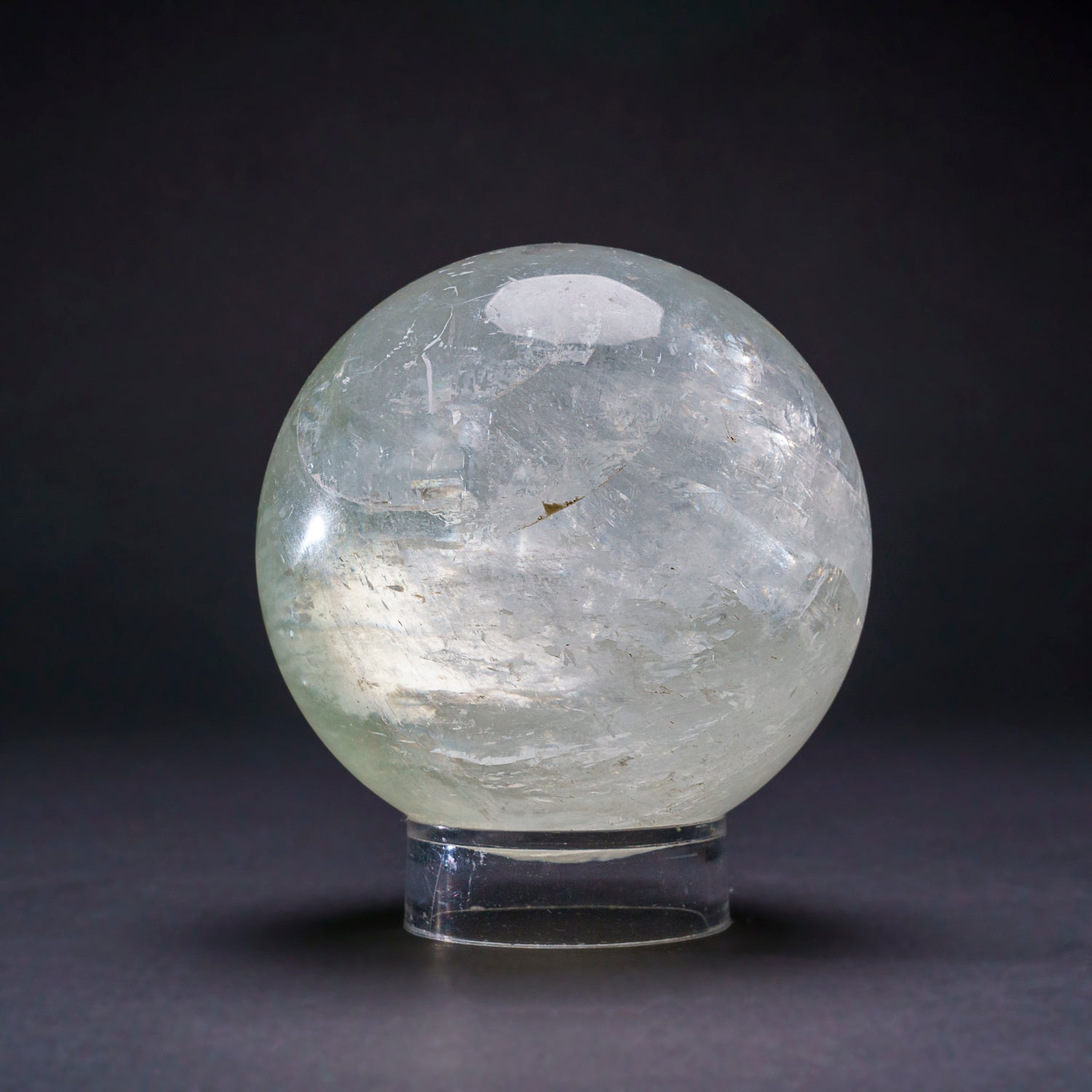 Genuine Polished Calcite Sphere From Brazil (3.5", 2 lbs)