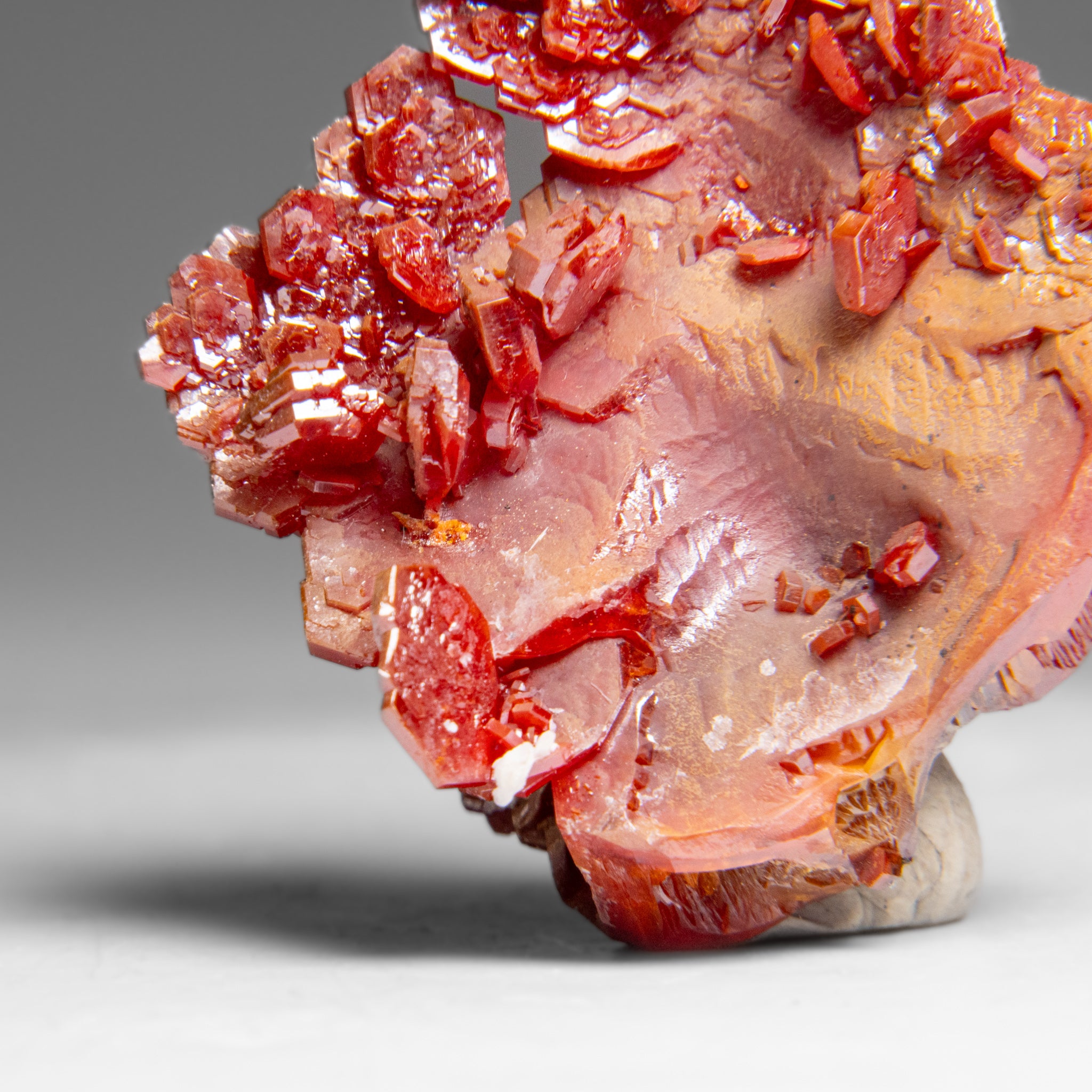 Vanadinite (Parallel Hoppered Growth) Crystal Cluster from Morocco (41.7 grams)