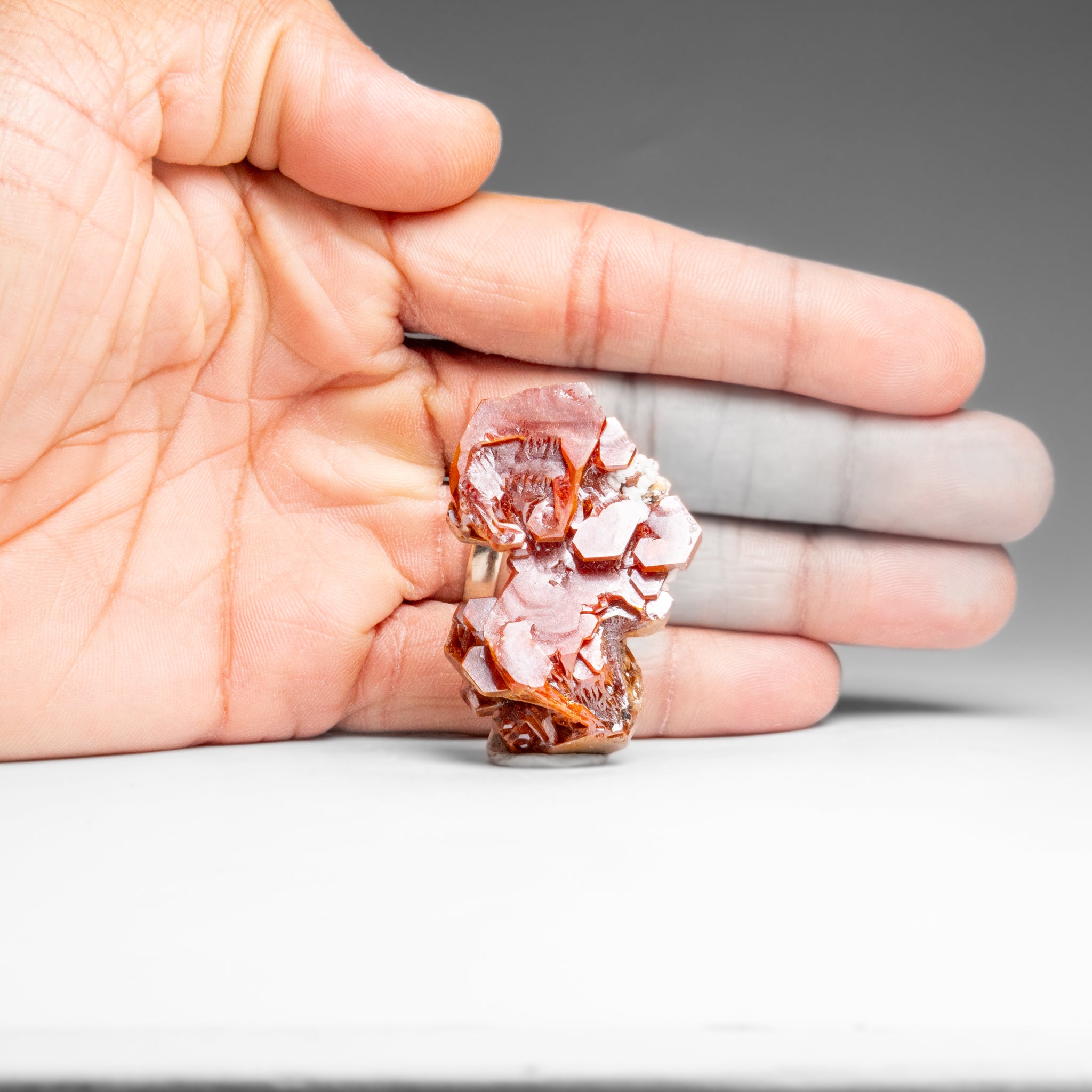 Vanadinite (Parallel Hoppered Growth) Crystal Cluster from Morocco (29.1 grams)