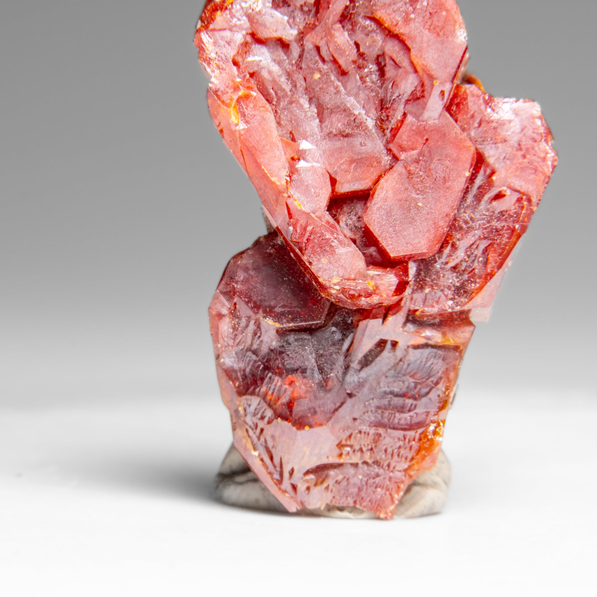 Vanadinite (Parallel Hoppered Growth) Crystal Cluster from Morocco (32.4 grams)